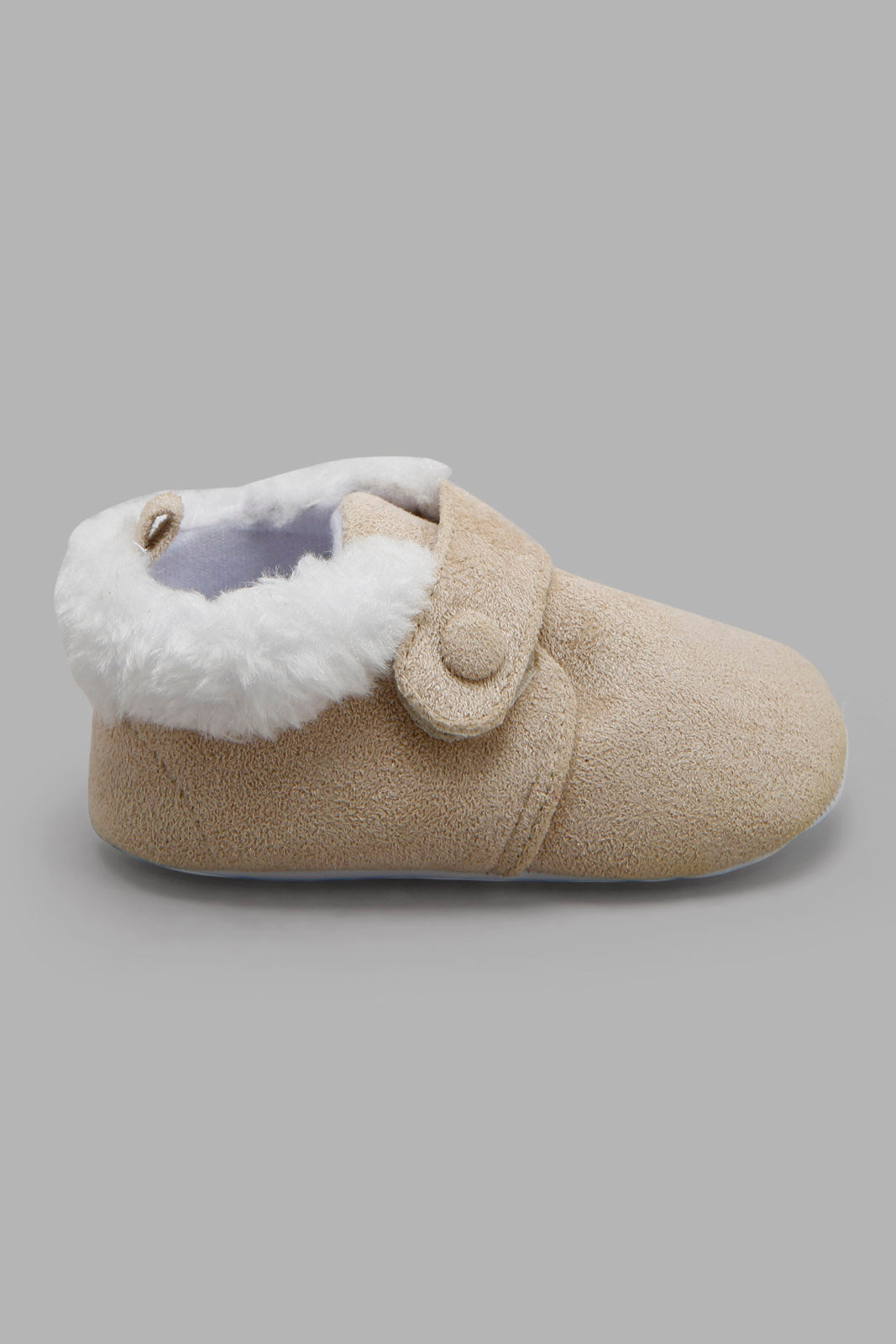 Redtag-Beige-Pram-Booties-Category:Boots,-Colour:Beige,-Deals:New-In,-Filter:Baby-Footwear-(0-to-18-Mths),-NBF-Boots,-New-In-NBF-FOO,-Non-Sale,-Section:Boys-(0-to-14Yrs),-W22A-Baby-0 to 18 Months