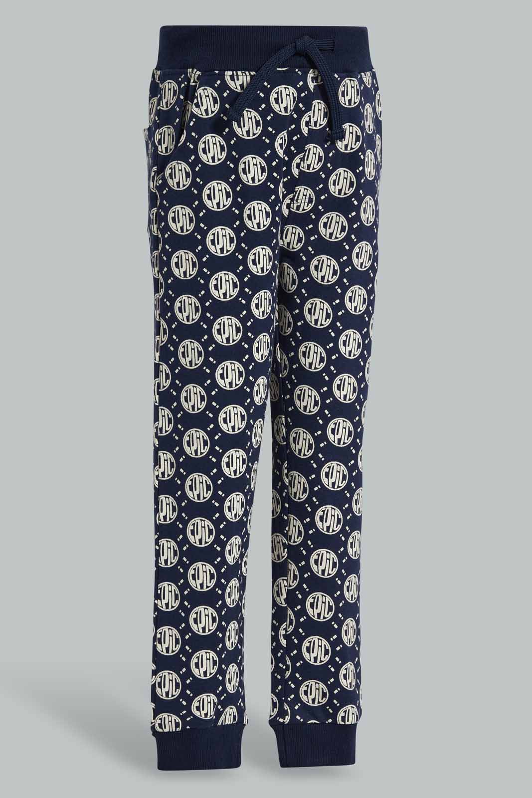 Redtag-Navy-Printed-Jog-Pant-BOY-Joggers,-Category:Joggers,-Colour:Navy,-Deals:New-In,-Filter:Boys-(2-to-8-Yrs),-New-In-BOY-APL,-Non-Sale,-Section:Boys-(0-to-14Yrs),-W22O-Boys-2 to 8 Years