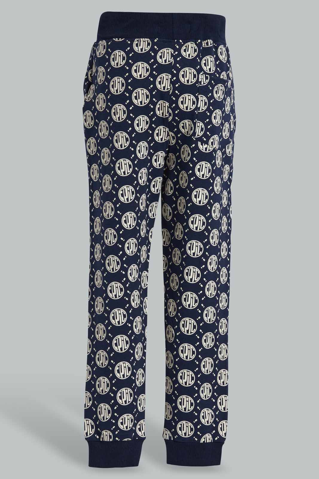Redtag-Navy-Printed-Jog-Pant-BOY-Joggers,-Category:Joggers,-Colour:Navy,-Deals:New-In,-Filter:Boys-(2-to-8-Yrs),-New-In-BOY-APL,-Non-Sale,-Section:Boys-(0-to-14Yrs),-W22O-Boys-2 to 8 Years