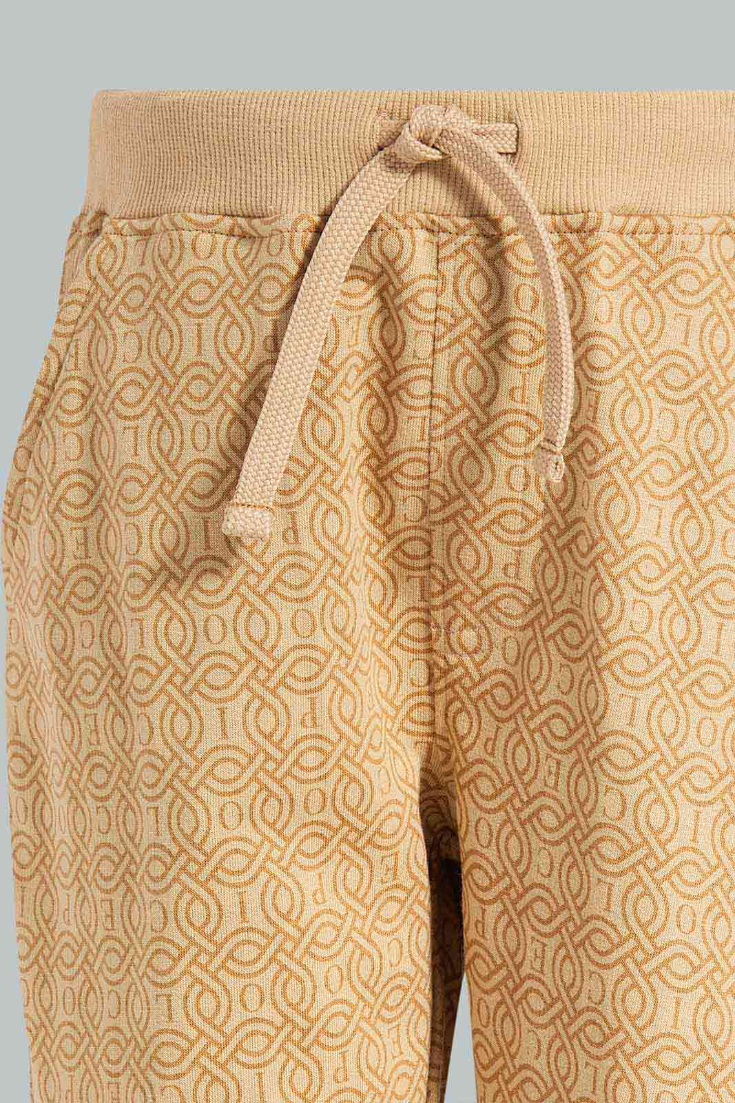 Redtag-Brown-Printed-Jog-Pant-BOY-Joggers,-Category:Joggers,-Colour:Brown,-Deals:New-In,-Filter:Boys-(2-to-8-Yrs),-New-In-BOY-APL,-Non-Sale,-Section:Boys-(0-to-14Yrs),-W22O-Boys-2 to 8 Years