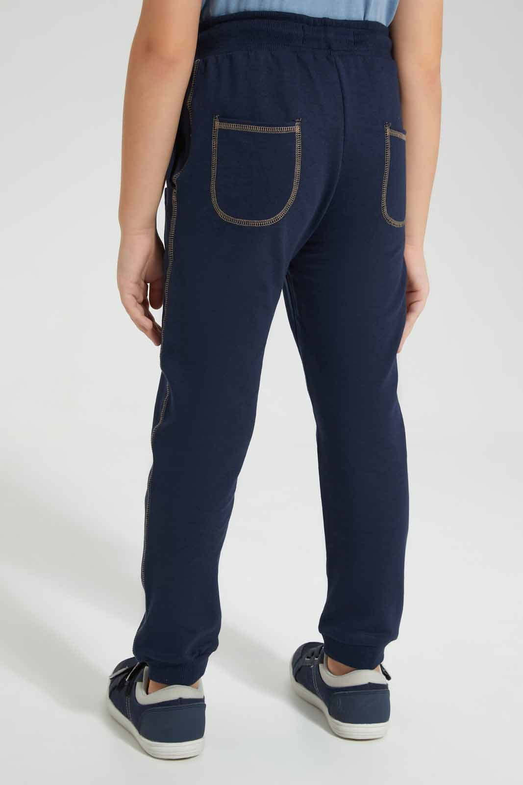 Redtag-Navy-Dino-Pocket-Print-Jog-Pant-BOY-Joggers,-Category:Joggers,-Colour:Navy,-Deals:New-In,-Filter:Boys-(2-to-8-Yrs),-New-In-BOY-APL,-Non-Sale,-Section:Boys-(0-to-14Yrs),-W22O-Boys-2 to 8 Years