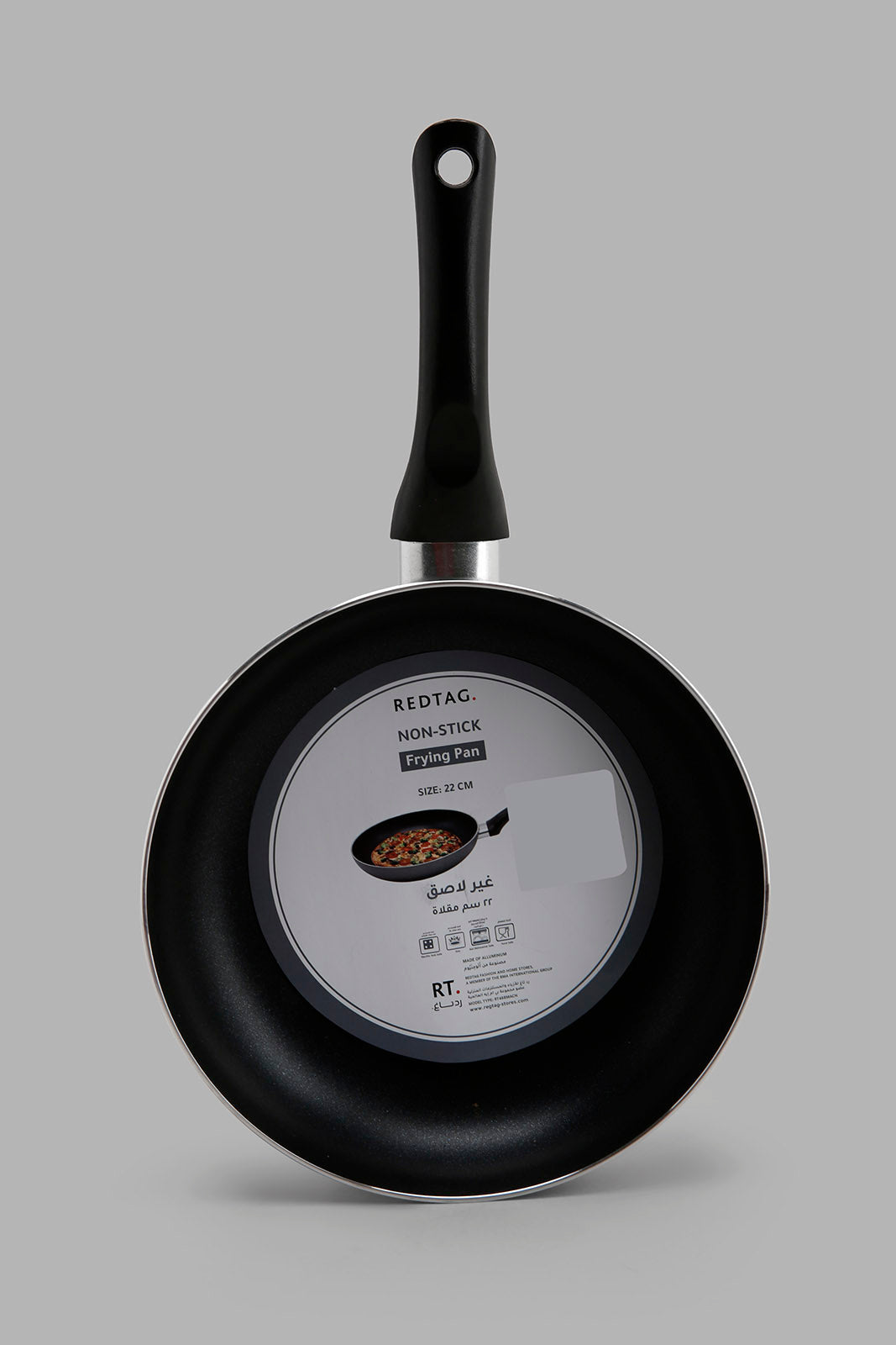Redtag-Black-Aluminum-Non-Stick-Fry-Pan-(22Cm)-365,-Category:Pans,-Colour:Black,-Deals:New-In,-Filter:Home-Dining,-HMW-DIN-Cookware,-New-In-HMW-DIN,-Non-Sale,-Section:Homewares-Home-Dining-
