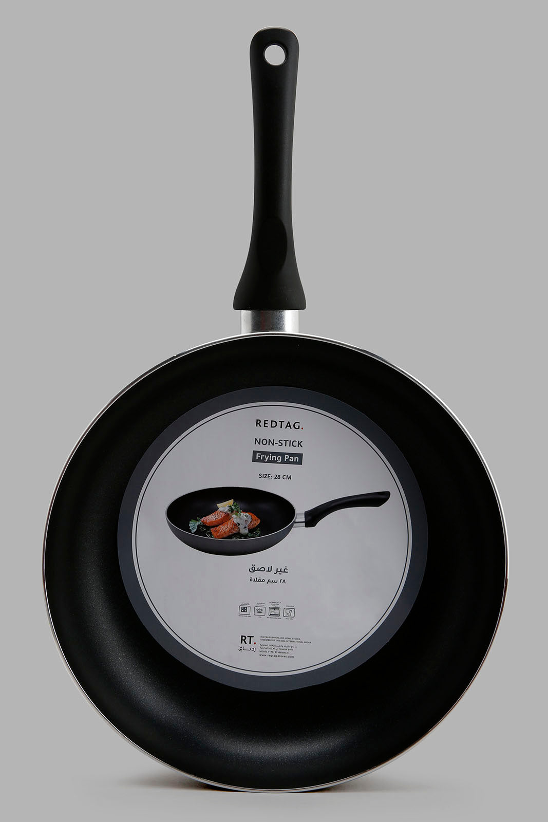 Redtag-Black-Aluminum-Non-Stick-Fry-Pan-(28Cm)-365,-Category:Pans,-Colour:Black,-Deals:New-In,-Filter:Home-Dining,-HMW-DIN-Cookware,-New-In-HMW-DIN,-Non-Sale,-Section:Homewares-Home-Dining-