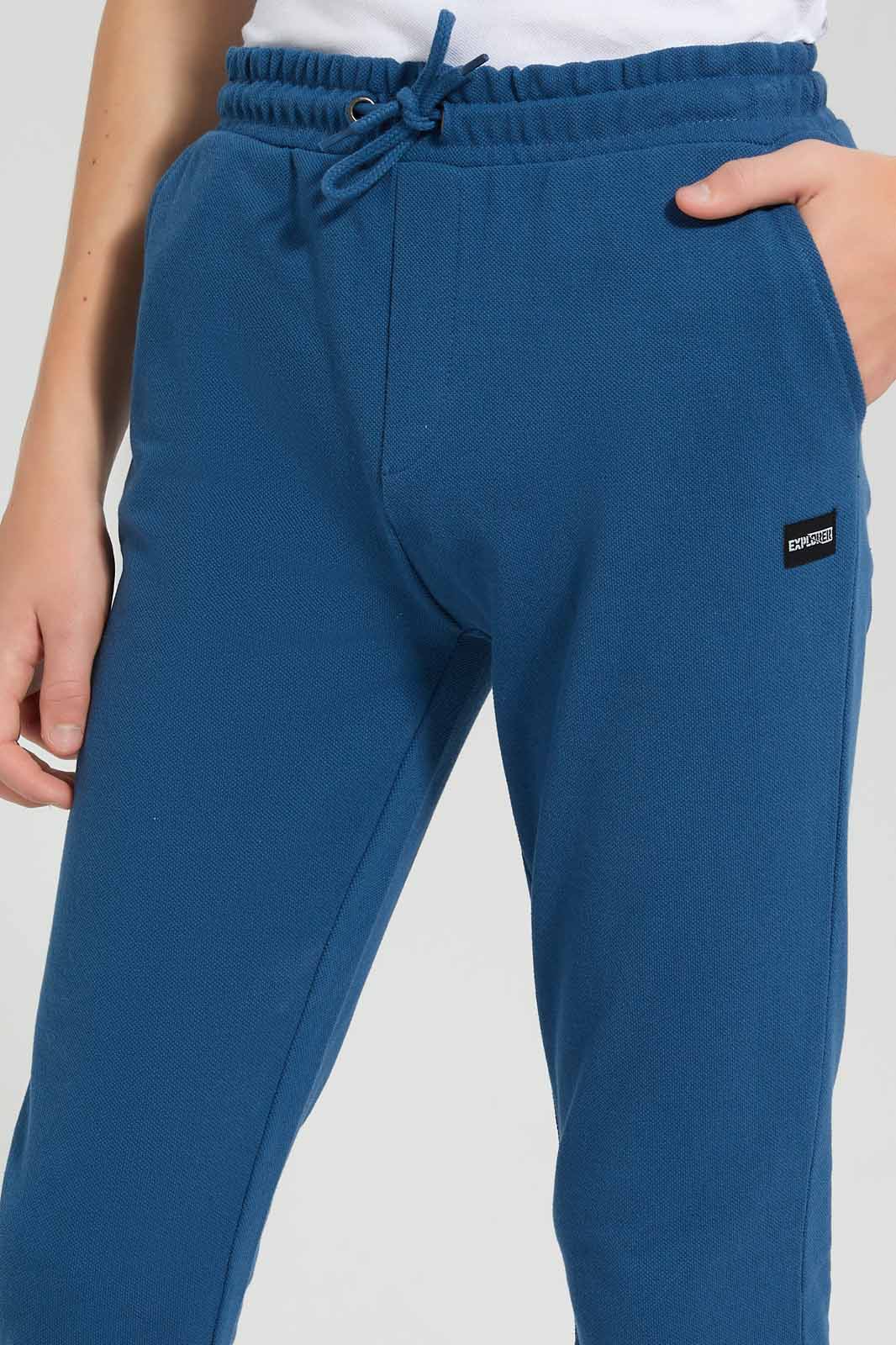 Redtag-Blue-Pique-Active-Pant-BSR-Joggers,-Category:Joggers,-Colour:Blue,-Deals:New-In,-Filter:Senior-Boys-(9-to-14-Yrs),-New-In-BSR-APL,-Non-Sale,-Section:Boys-(0-to-14Yrs),-VLM,-W22O-Senior-Boys-9 to 14 Years