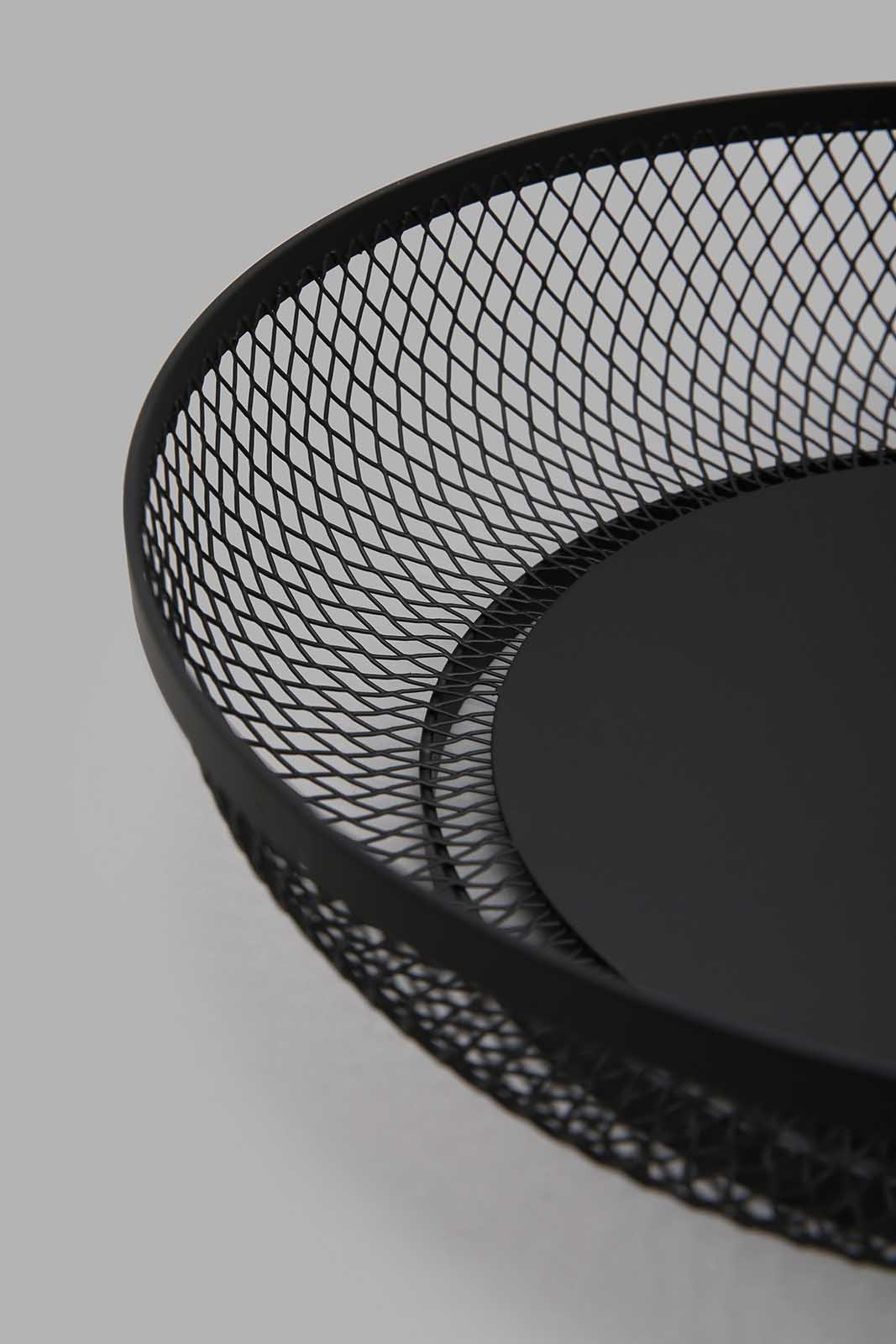Redtag-Black-Round-Basket-Category:Kitchen-Baskets,-Colour:Black,-Deals:New-In,-Filter:Home-Dining,-HMW-DIN-Kitchen-Accessories,-N/A,-New-In-HMW-DIN,-Non-Sale,-Section:Homewares,-W22A-Home-Dining-