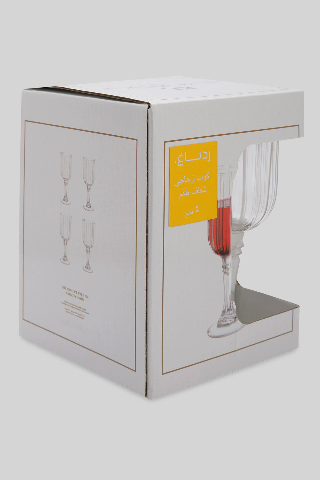 Redtag-Clear-Stemware-Glass-(4-Piece)-Category:Glasses,-Colour:,-Deals:New-In,-Filter:Home-Dining,-HMW-DIN-Drinkware,-New-In-HMW-DIN,-Non-Sale,-Section:Homewares,-W22B-Home-Dining-