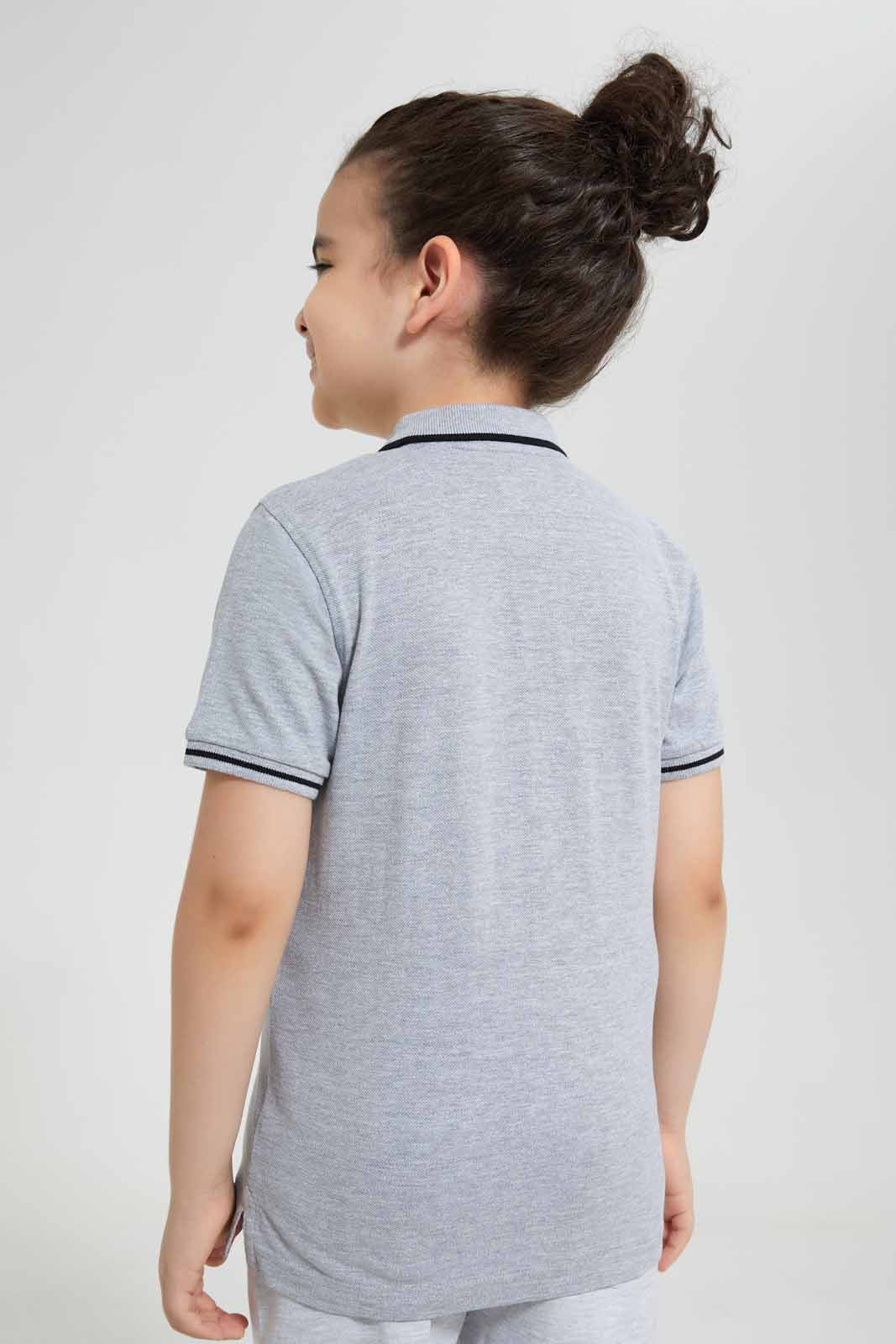 Redtag-Grey-Spiderman-Polo-T-Shirt-BOY-Polo-T-Shirts,-Category:Polo-T-Shirts,-CHR,-Colour:Grey,-Deals:New-In,-Filter:Boys-(2-to-8-Yrs),-New-In-BOY-APL,-Non-Sale,-Section:Boys-(0-to-14Yrs),-TBL,-W22O-Boys-2 to 8 Years