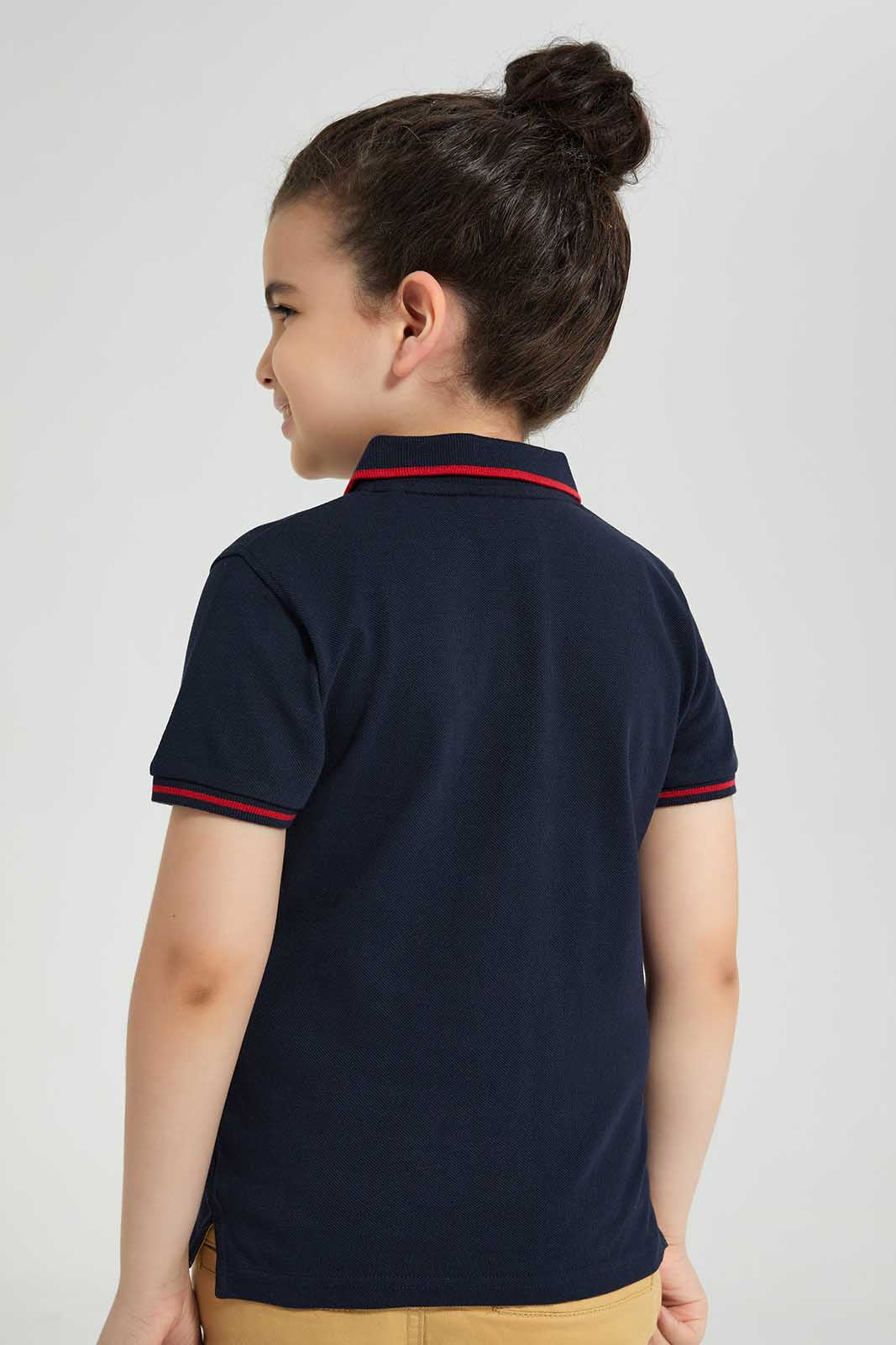 Redtag-Navy-Tom-And-Jerry-Polo-T-Shirt-BOY-Polo-T-Shirts,-Category:Polo-T-Shirts,-CHR,-Colour:Navy,-Deals:New-In,-Filter:Boys-(2-to-8-Yrs),-New-In-BOY-APL,-Non-Sale,-Section:Boys-(0-to-14Yrs),-TBL,-W22O-Boys-2 to 8 Years