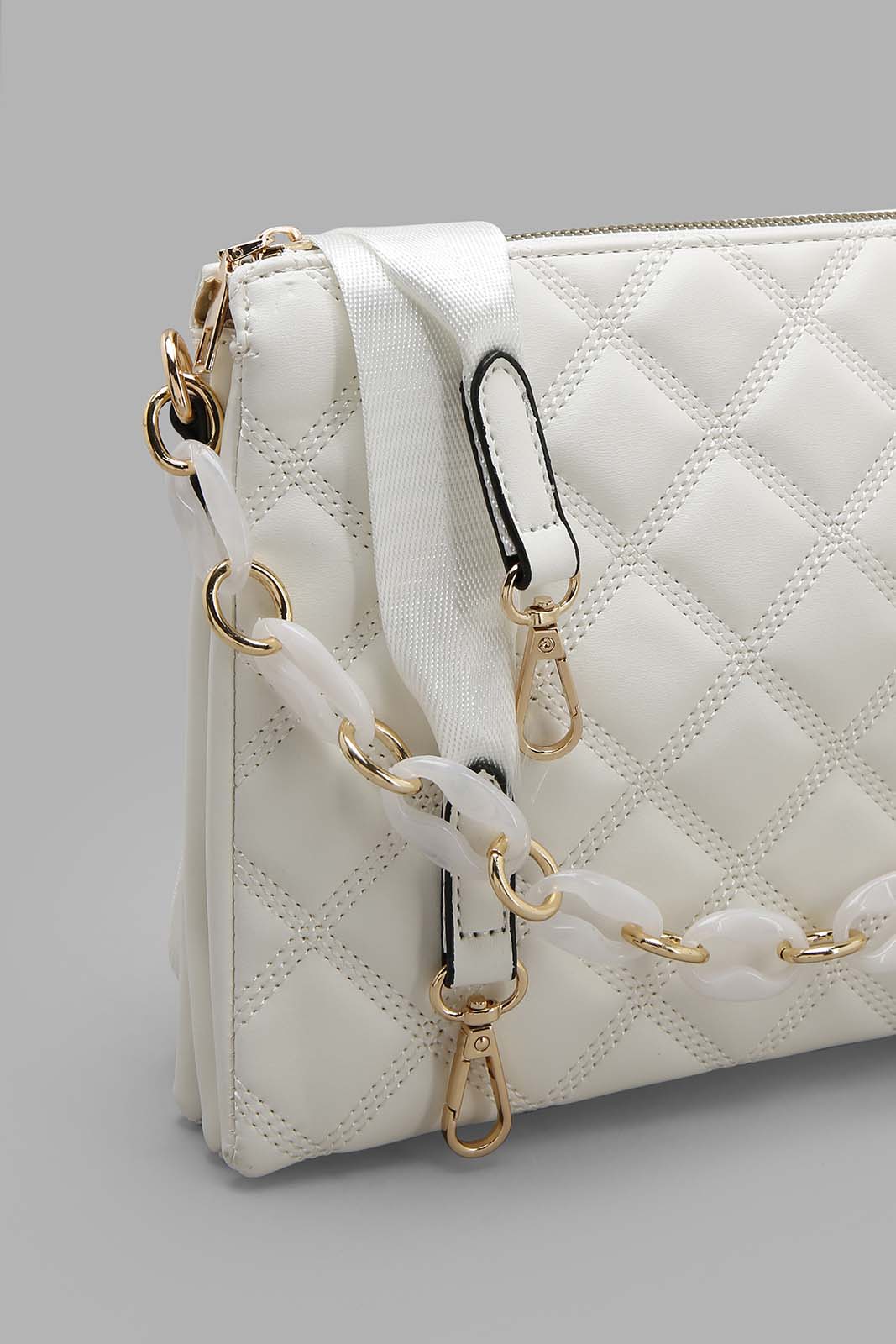 Redtag-White-Cross-Body-Bag-Category:Bags,-Colour:White,-Filter:Women's-Accessories,-New-In,-New-In-Women-ACC,-Non-Sale,-Section:Women,-W22O,-Women-Bags-Women-