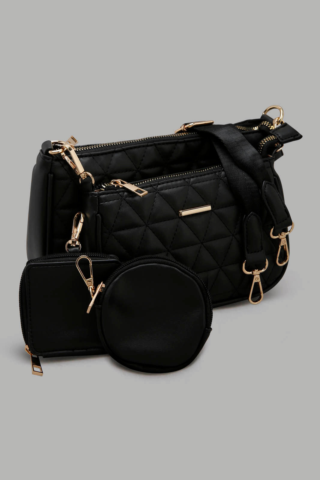 Redtag-Black-Cross-Body-Bag-Category:Bags,-Colour:Black,-Filter:Women's-Accessories,-New-In,-New-In-Women-ACC,-Non-Sale,-Section:Women,-W22O,-Women-Bags-Women-