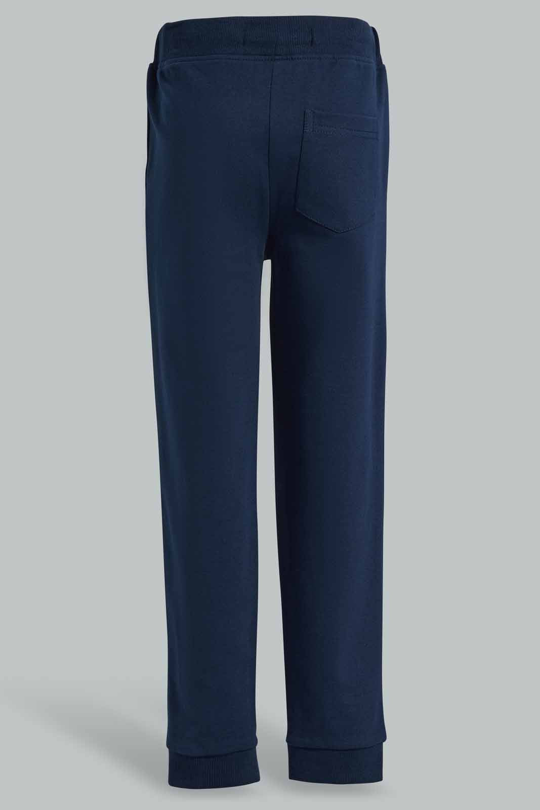 Redtag-Navy-Jogpant-With-Print-BOY-Joggers,-Category:Joggers,-Colour:Navy,-Deals:New-In,-Filter:Boys-(2-to-8-Yrs),-New-In-BOY-APL,-Non-Sale,-Section:Boys-(0-to-14Yrs),-TBL,-W22O-Boys-2 to 8 Years