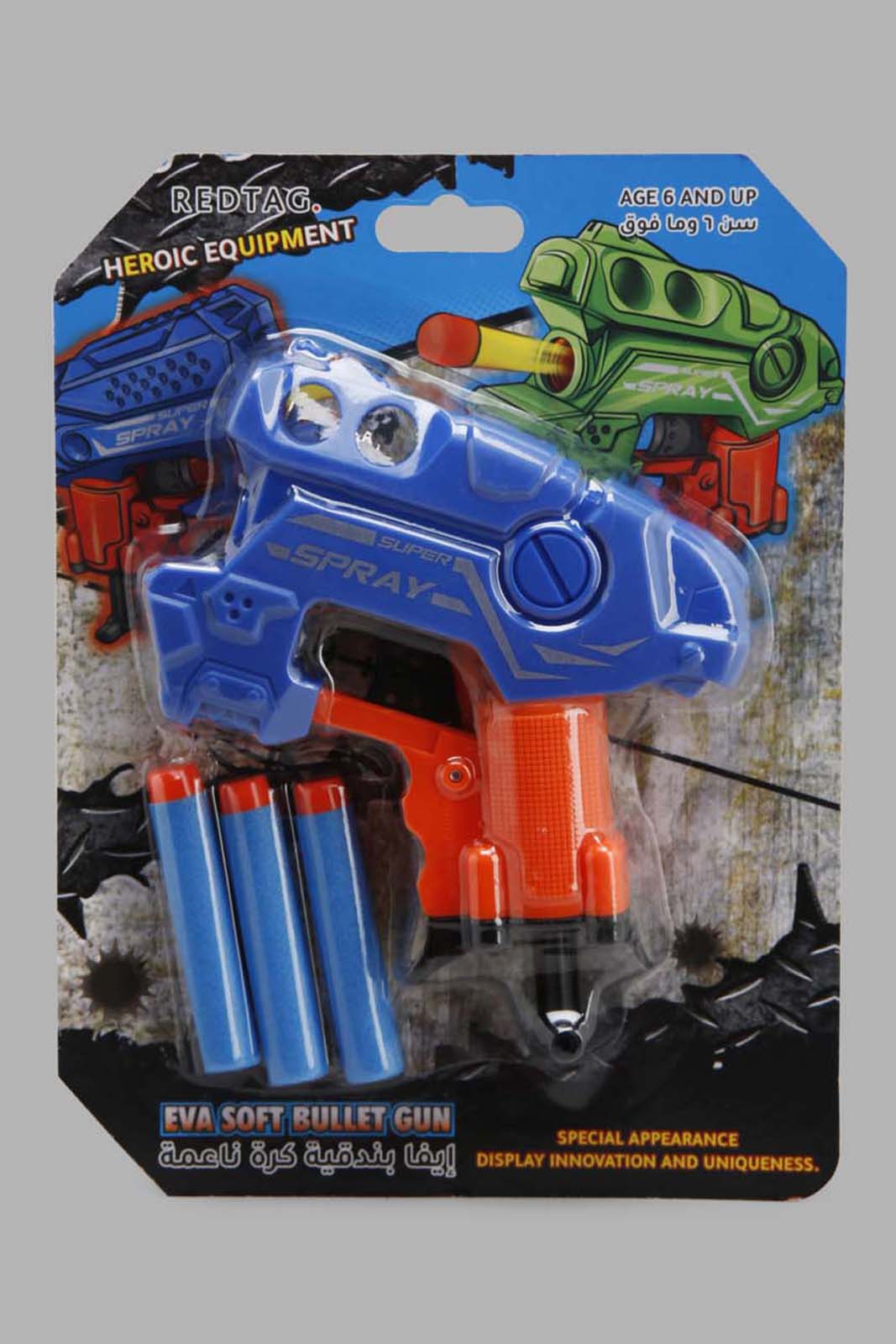 Redtag-Assorted-Eva-Soft-Bullet-Gun-365,-Category:Toys,-Colour:Assorted,-Filter:Toys-Accessories,-IMP-Toys,-New-In,-New-In-IMP-ACC,-Non-Sale,-Section:Girls-(0-to-14Yrs)-Toys-