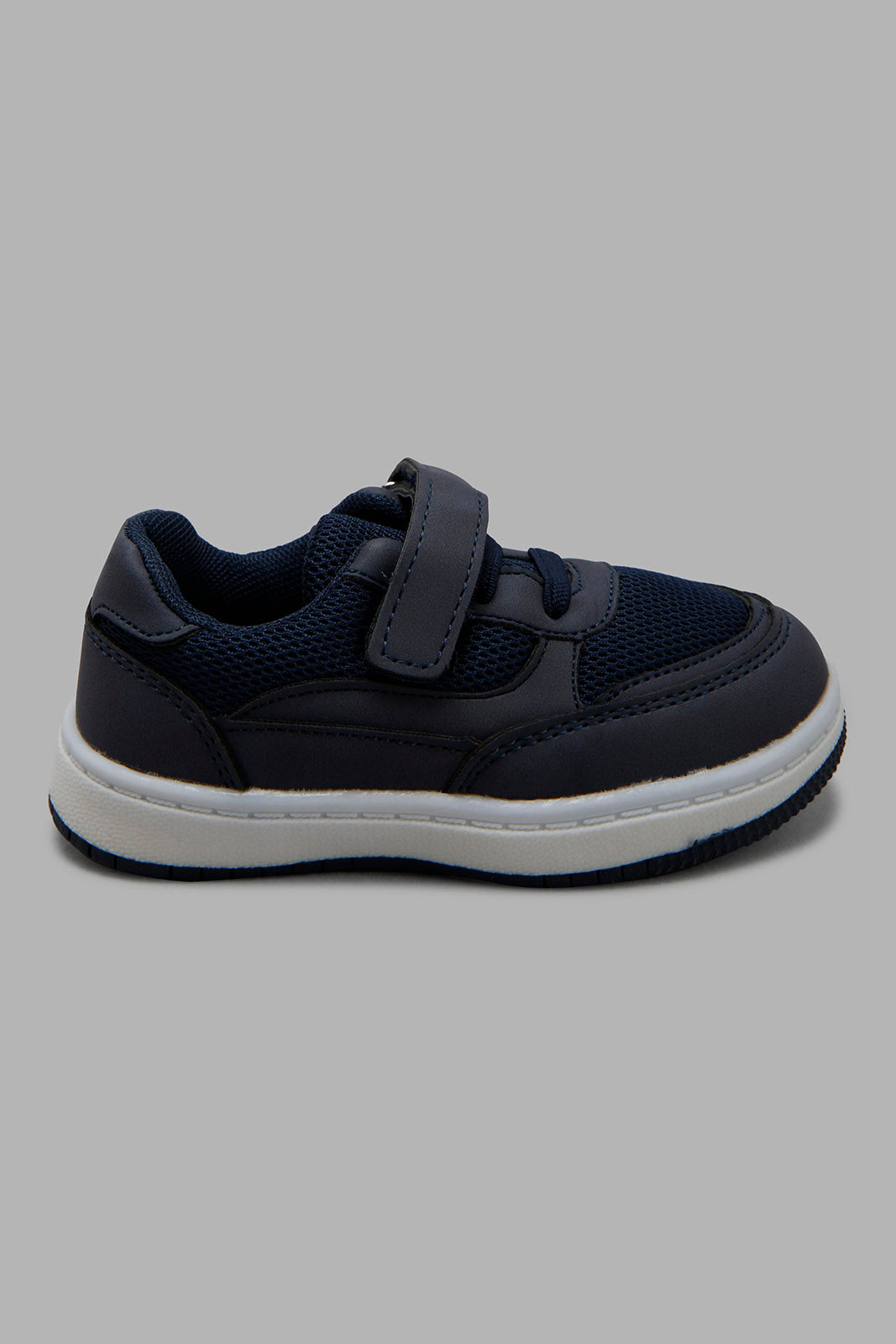 Redtag-Navy-Velcro-Strap-Sneakers-Category:Shoes,-Colour:Navy,-Deals:New-In,-Filter:Boys-Footwear-(1-to-3-Yrs),-INB-Shoes,-New-In-INB-FOO,-Non-Sale,-Section:Boys-(0-to-14Yrs),-W22B-Infant-Boys-1 to 3 Years