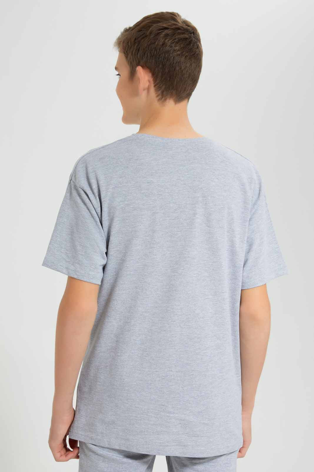 Redtag-Grey-Mel-Oversize-Sweat-T-Shirt-BSR-Sweatshirts,-Category:Sweatshirts,-Colour:Grey,-Deals:New-In,-Filter:Senior-Boys-(9-to-14-Yrs),-New-In-BSR-APL,-Non-Sale,-Section:Boys-(0-to-14Yrs),-TBL,-W22O-Senior-Boys-9 to 14 Years