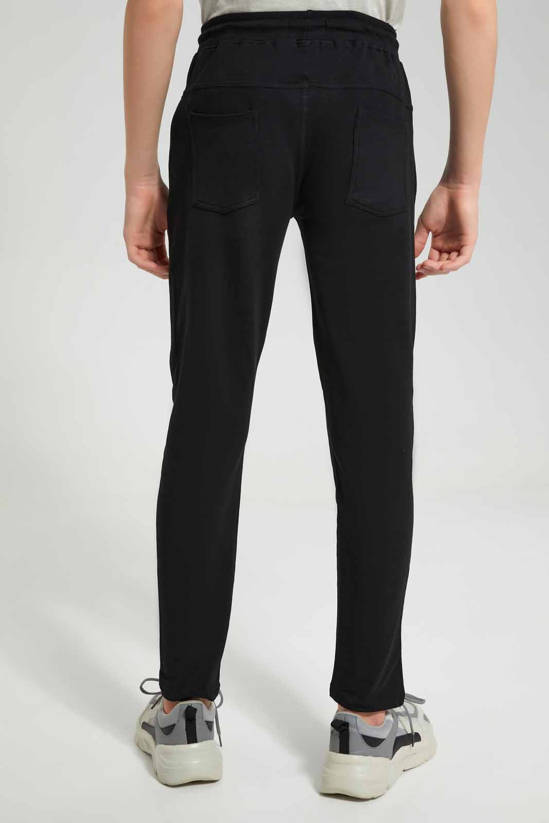 Redtag-Black-Stretch-Active-Pants-BSR-Joggers,-Category:Joggers,-Colour:Black,-Deals:New-In,-Filter:Senior-Boys-(8-to-14-Yrs),-New-In-BSR-APL,-Non-Sale,-Section:Boys-(0-to-14Yrs),-W22O-Senior-Boys-9 to 14 Years