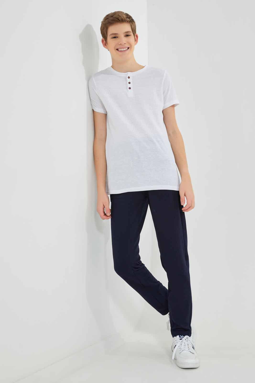 Redtag-Navy-Stretch-Active-Pants-BSR-Joggers,-Category:Joggers,-Colour:Navy,-Deals:New-In,-Filter:Senior-Boys-(8-to-14-Yrs),-New-In-BSR-APL,-Non-Sale,-Section:Boys-(0-to-14Yrs),-W22O-Senior-Boys-9 to 14 Years