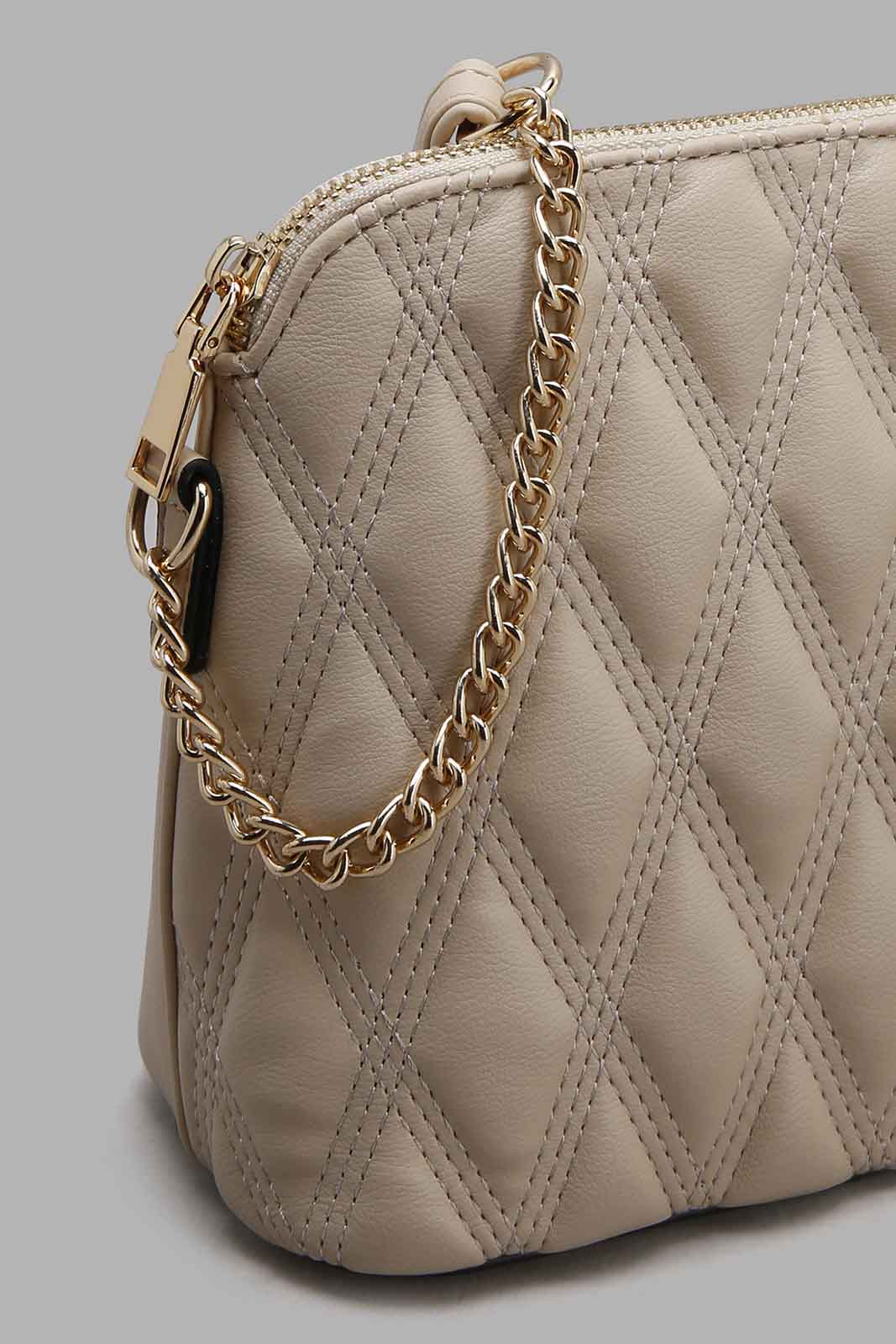 Redtag-Beige-Quilted-Cross-Body-Bag-Category:Bags,-Colour:Beige,-Filter:Women's-Accessories,-New-In,-New-In-Women-ACC,-Non-Sale,-Section:Women,-W22O,-Women-Bags-Women-