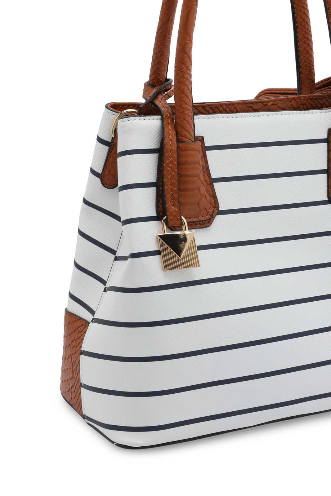 Redtag-Navy-And-White-Nautical-Stripe-Day-Bag-Category:Bags,-Colour:Assorted,-Deals:New-In,-Dept:Ladieswear,-Filter:Women's-Accessories,-New-In-Women-ACC,-Non-Sale,-Section:Women,-W22O,-Women-Bags-Women-