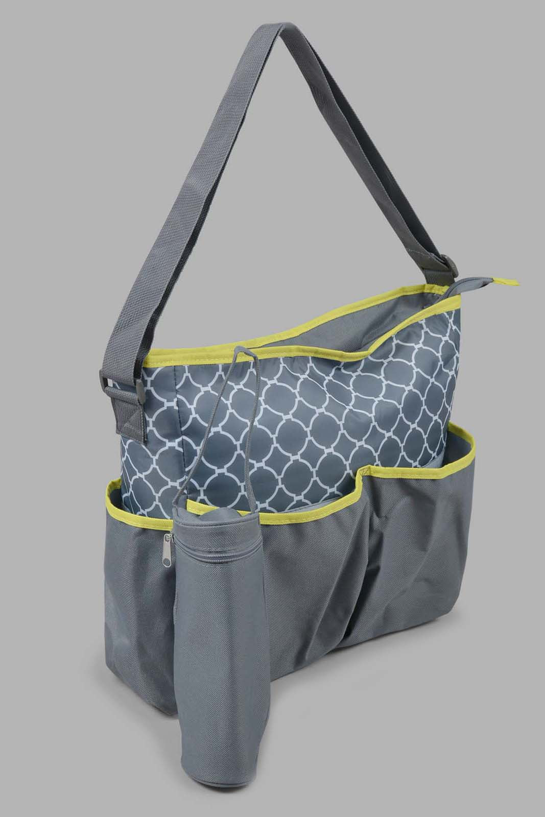 Redtag-Grey-Mama-Bag-Category:Bags,-Colour:Grey,-Filter:Newborn-Accessories,-NBN-Bags,-New-In,-New-In-NBN-ACC,-Non-Sale,-Section:Boys-(0-to-14Yrs),-W22O-New-Born-Baby-