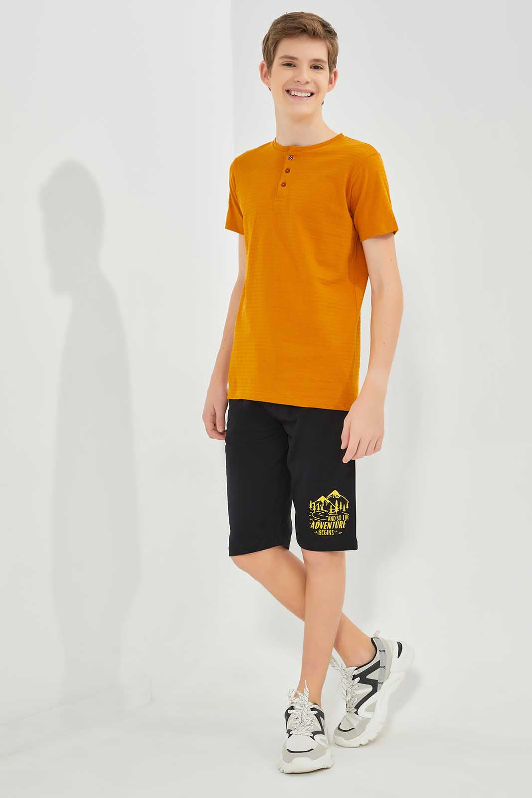 Redtag-Black-Table-Active-Shorts-BSR-Shorts,-Category:Shorts,-Colour:Black,-Deals:New-In,-Filter:Senior-Boys-(8-to-14-Yrs),-New-In-BSR-APL,-Non-Sale,-Section:Boys-(0-to-14Yrs),-TBL,-W22O-Senior-Boys-9 to 14 Years