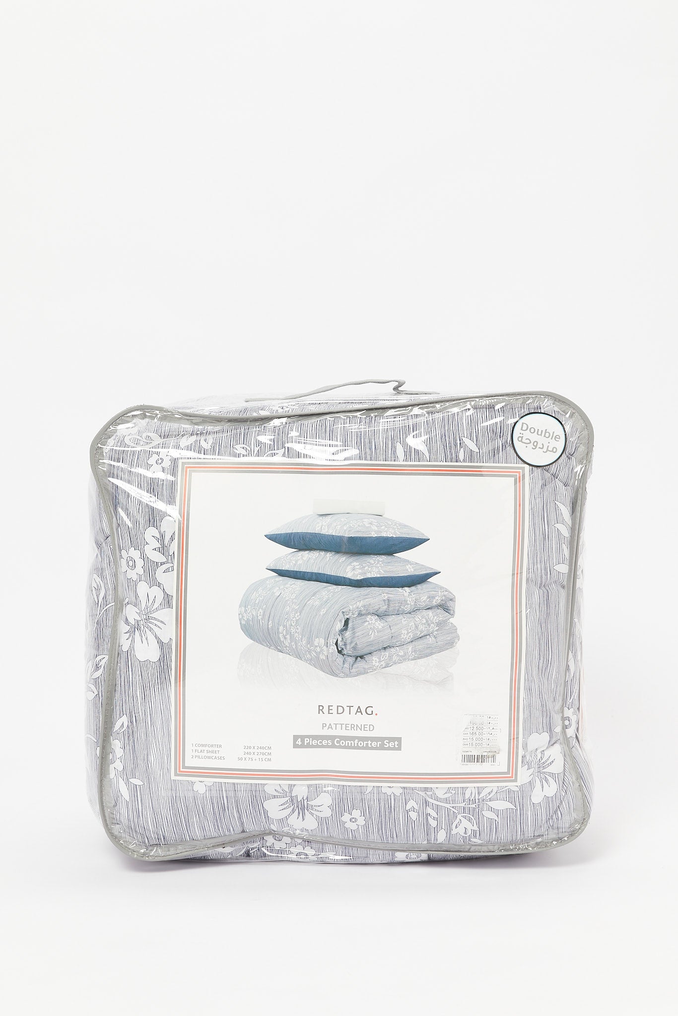Redtag-Assorted-4-Piece-Comforter-Set-(Double-Size)-365,-Category:Comforters,-Colour:Assorted,-Deals:New-In,-Dept:Home,-Filter:Home-Bedroom,-HMW-BED-Comforters,-New-In-HMW-BED,-Non-Sale,-Section:Homewares-Home-Bedroom-