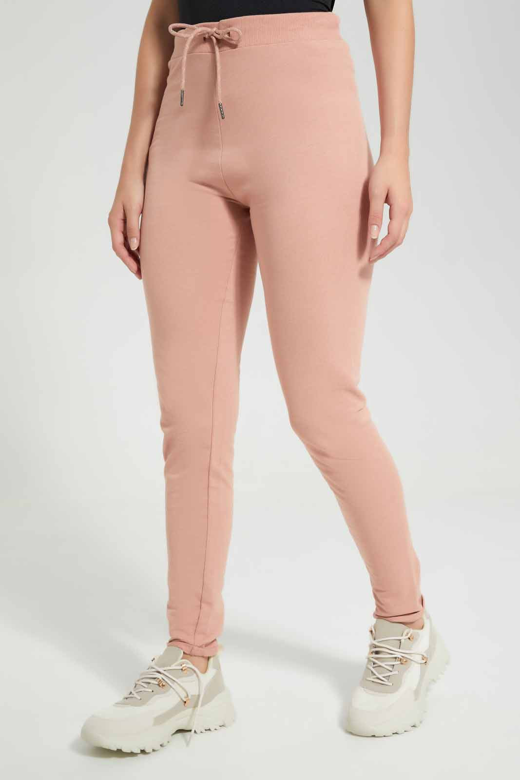 Redtag-Pink-Basic-Jogger-With-Side-Applique-Category:Joggers,-Colour:Apricot,-Deals:New-In,-Filter:Women's-Clothing,-New-In-Women-APL,-Non-Sale,-Section:Women,-TBL,-W22O,-Women-Joggers-Women's-