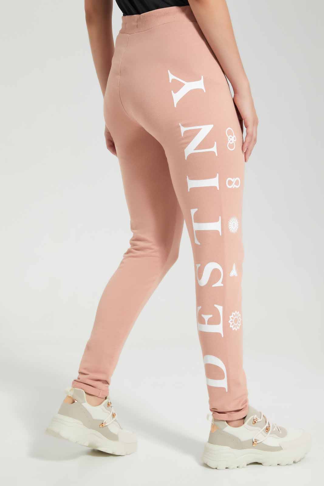 Redtag-Pink-Basic-Jogger-With-Side-Applique-Category:Joggers,-Colour:Apricot,-Deals:New-In,-Filter:Women's-Clothing,-New-In-Women-APL,-Non-Sale,-Section:Women,-TBL,-W22O,-Women-Joggers-Women's-