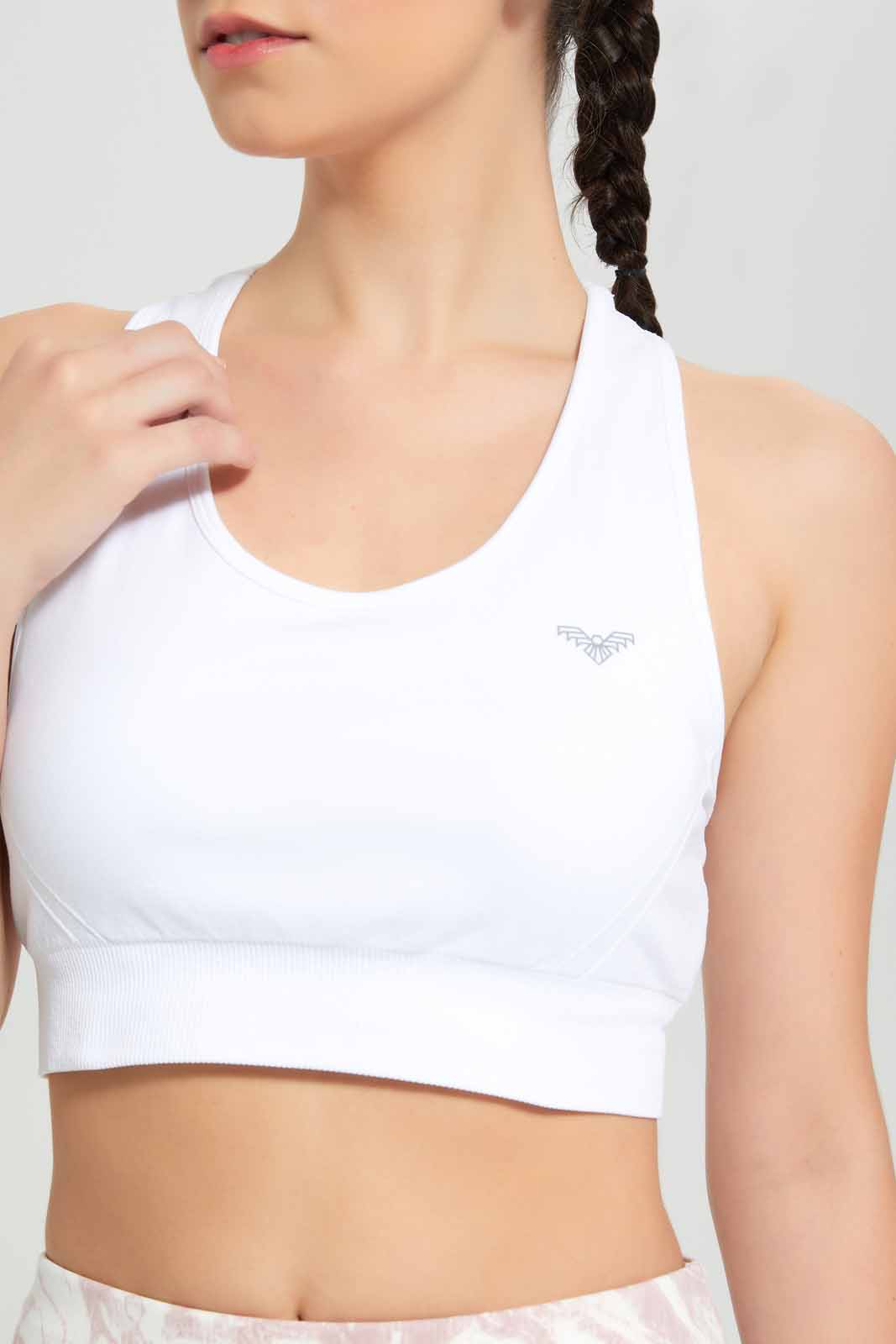 Redtag-White-Sports-Bra-Category:T-Shirts,-Colour:White,-Deals:New-In,-Filter:Women's-Clothing,-New-In-Women-APL,-Non-Sale,-SBA,-Section:Women,-W22O,-Women-T-Shirts-Women's-