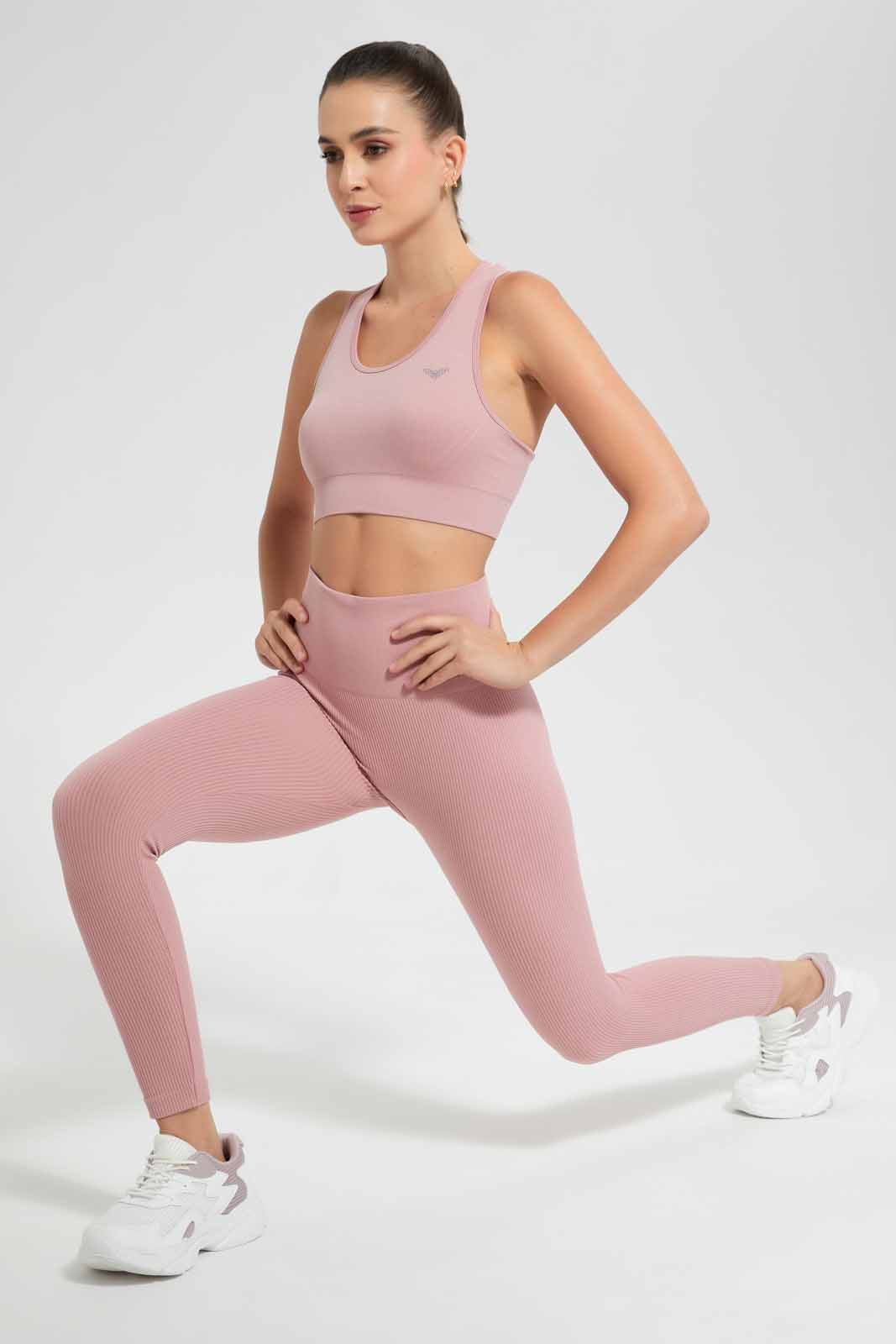 Redtag-Pink-Sports-Bra-Category:T-Shirts,-Colour:Apricot,-Deals:New-In,-Filter:Women's-Clothing,-New-In-Women,-Non-Sale,-SBA,-Section:Women,-W22O,-Women-T-Shirts-Women's-