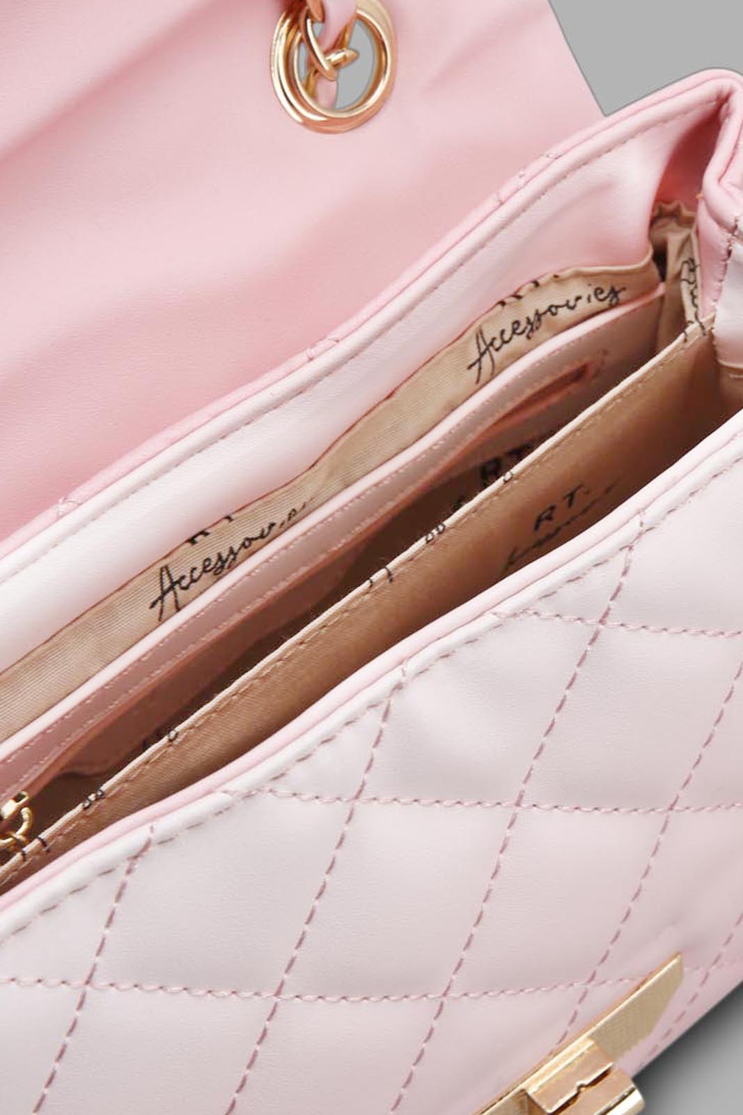 Redtag-Pink-And-White-Cross-Body-Bag-Category:Bags,-Colour:Assorted,-Filter:Women's-Accessories,-New-In,-New-In-Women-ACC,-Non-Sale,-Section:Women,-W22A,-Women-Bags-Women-