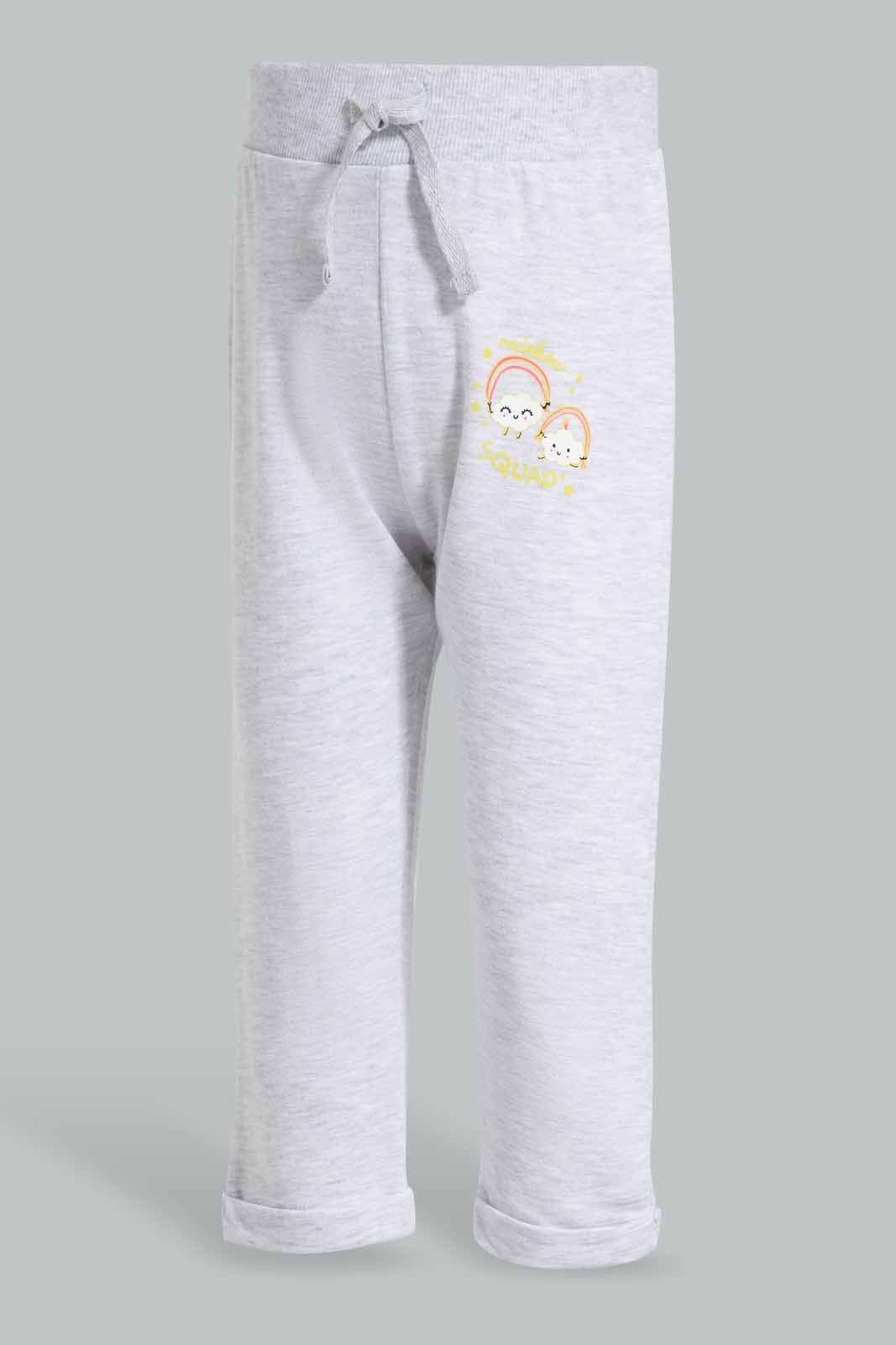 Redtag-Grey-Placement-Print-Track-Pant-Category:Joggers,-Colour:Grey,-Deals:New-In,-Filter:Infant-Girls-(3-to-24-Mths),-ING-Joggers,-New-In-ING-APL,-Non-Sale,-Section:Girls-(0-to-14Yrs),-TBL,-W22O-Infant-Girls-3 to 24 Months