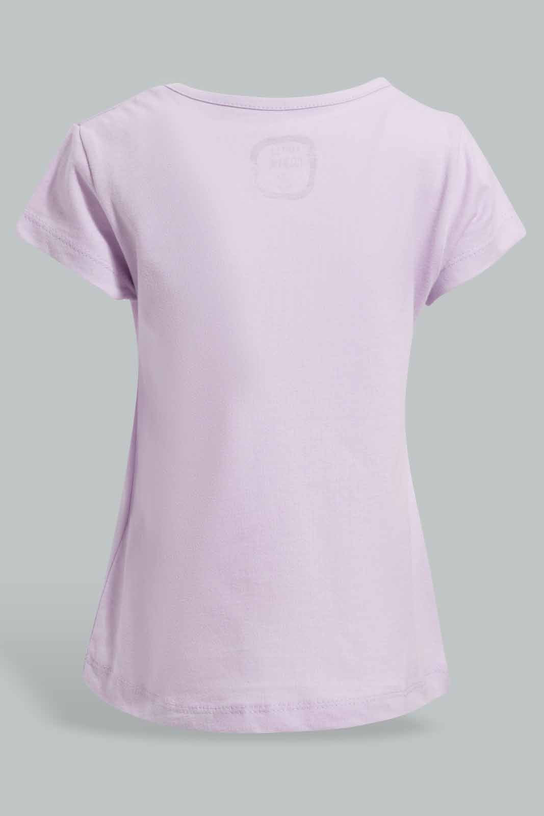 Redtag-Lilac-Pineapple-Graphic-Print-T-Shirt-Category:T-Shirts,-Colour:Lilac,-Deals:New-In,-Filter:Infant-Girls-(3-to-24-Mths),-ING-T-Shirts,-New-In-ING-APL,-Non-Sale,-Section:Girls-(0-to-14Yrs),-TBL,-W22O-Infant-Girls-3 to 24 Months