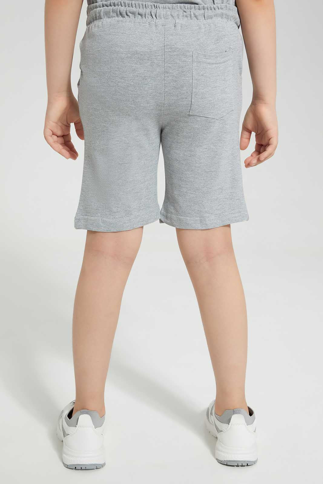 Redtag-Grey-Print-Elasticated-Waist-Shorts-BOY-Shorts,-Category:Shorts,-Colour:Grey,-Deals:New-In,-Filter:Boys-(2-to-8-Yrs),-New-In-BOY-APL,-Non-Sale,-Section:Boys-(0-to-14Yrs),-TBL,-W22O-Boys-2 to 8 Years