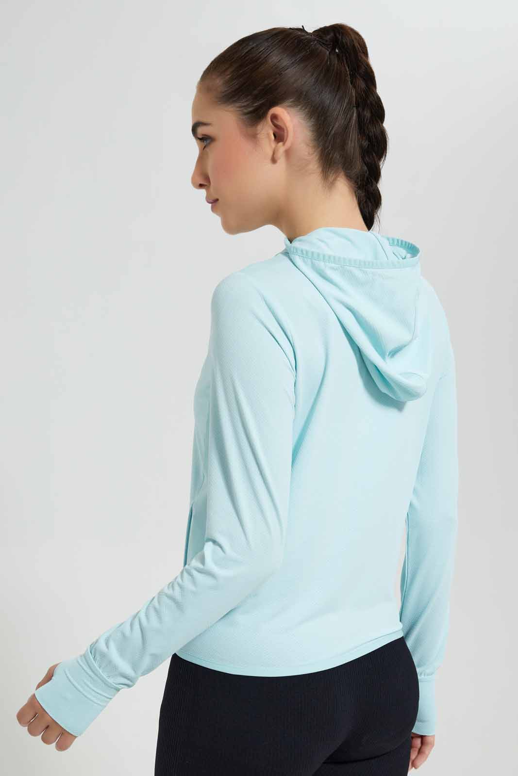 Redtag-Mint-Zip-Through-Sweatshirt-Category:Sweatshirts,-Colour:Mint,-Deals:New-In,-Filter:Women's-Clothing,-New-In-Women-APL,-Non-Sale,-Section:Women,-W22O,-Women-Sweatshirts-Women's-
