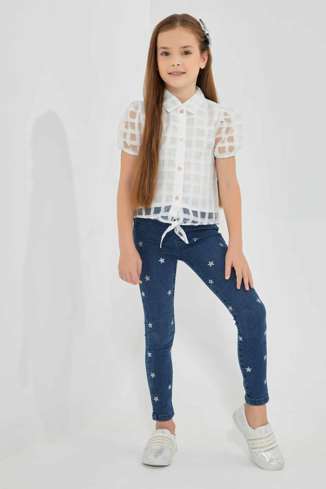 Redtag-White-Button-Front-Tie-Blouse-White-Category:Blouses,-Colour:White,-Deals:New-In,-EID,-Filter:Girls-(2-to-8-Yrs),-GIR-Blouses,-New-In-GIR-APL,-Non-Sale,-Section:Girls-(0-to-14Yrs),-W22O-Girls-2 to 8 Years