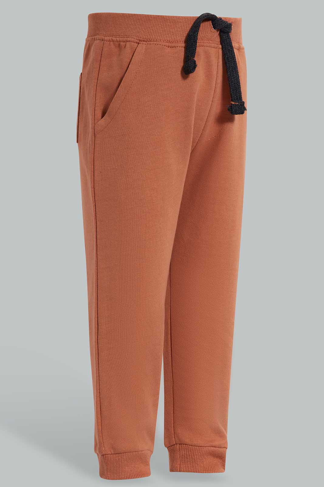 Redtag-Rust-Knit-Jogger-Category:Joggers,-Colour:Orange,-Deals:New-In,-Filter:Infant-Boys-(3-to-24-Mths),-INB-Joggers,-New-In-INB-APL,-Non-Sale,-Section:Boys-(0-to-14Yrs),-TBL,-W22O-Infant-Boys-3 to 24 Months