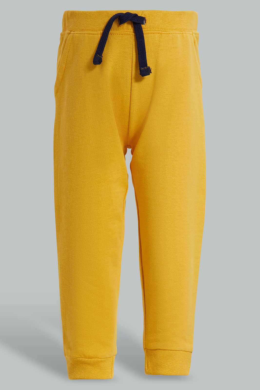 Redtag-Mustard-Knit-Jogger-Category:Joggers,-Colour:Mustard,-Deals:New-In,-Filter:Infant-Boys-(3-to-24-Mths),-INB-Joggers,-New-In-INB-APL,-Non-Sale,-Section:Boys-(0-to-14Yrs),-TBL,-W22O-Infant-Boys-3 to 24 Months