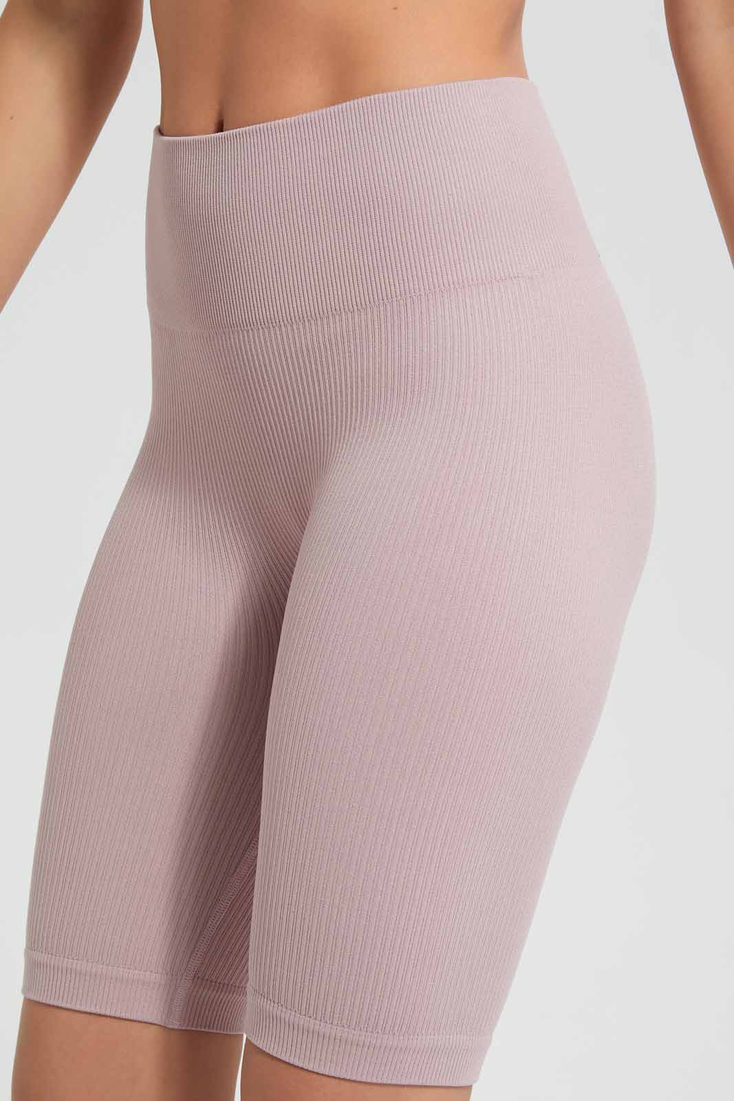 Redtag-Pink-Seamless-Cycling-Shorts-Category:Shorts,-Colour:Apricot,-Deals:New-In,-Filter:Women's-Clothing,-New-In-Women,-Non-Sale,-Section:Women,-W22O,-Women-Shorts-Women's-