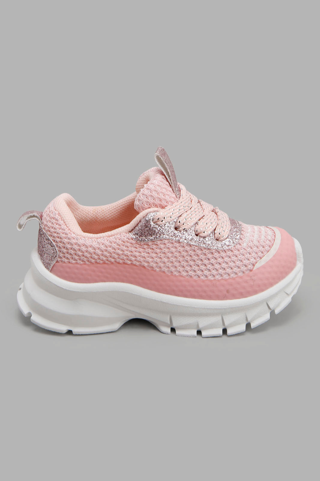 Redtag-Pink-Lace-Up-Trainer-Category:Shoes,-Colour:Pink,-Deals:New-In,-Filter:Girls-Footwear-(1-to-3-Yrs),-ING-Shoes,-New-In-ING-FOO,-Non-Sale,-Section:Girls-(0-to-14Yrs),-W22A-Infant-Girls-1 to 3 Years