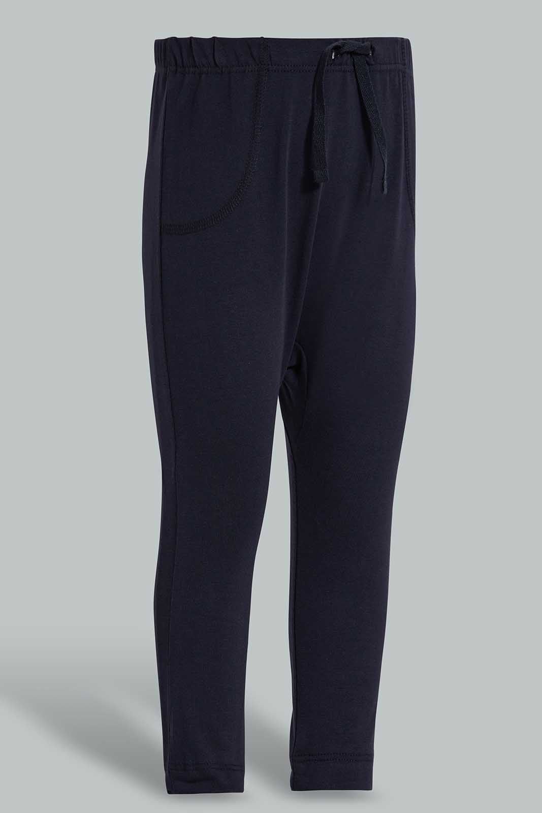 Redtag-Navy-Green-And-Dino-Print-Leggings-(3-Pack)-Category:Joggers,-Colour:Navy,-Deals:New-In,-Filter:Infant-Boys-(3-to-24-Mths),-INB-Joggers,-New-In-INB-APL,-Non-Sale,-Section:Boys-(0-to-14Yrs),-W22O-Infant-Boys-3 to 24 Months