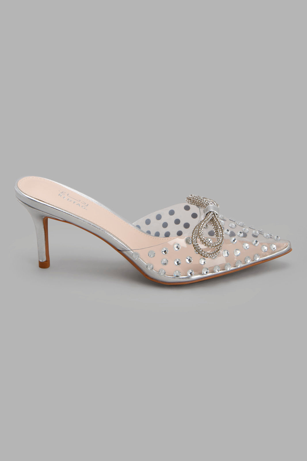 Redtag-Silver-Vinyl-Mule-Category:Formal-Shoes,-Colour:Silver,-Deals:New-In,-Filter:Women's-Footwear,-New-In-Women-FOO,-Non-Sale,-Section:Women,-W22A,-Women-Formal-Shoes-Women's-