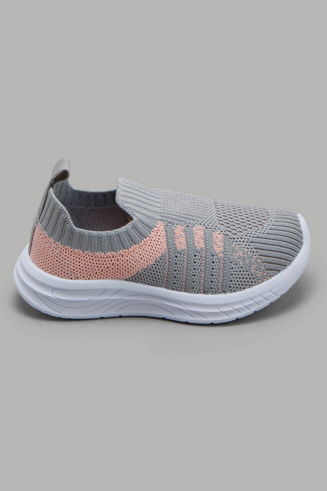 Redtag-Grey-Slip-On-Pump-Category:Trainers,-Colour:Grey,-Deals:New-In,-Filter:Girls-Footwear-(1-to-3-Yrs),-ING-Trainers,-New-In-ING-FOO,-Non-Sale,-Section:Girls-(0-to-14Yrs),-W22A-Infant-Girls-1 to 3 Years