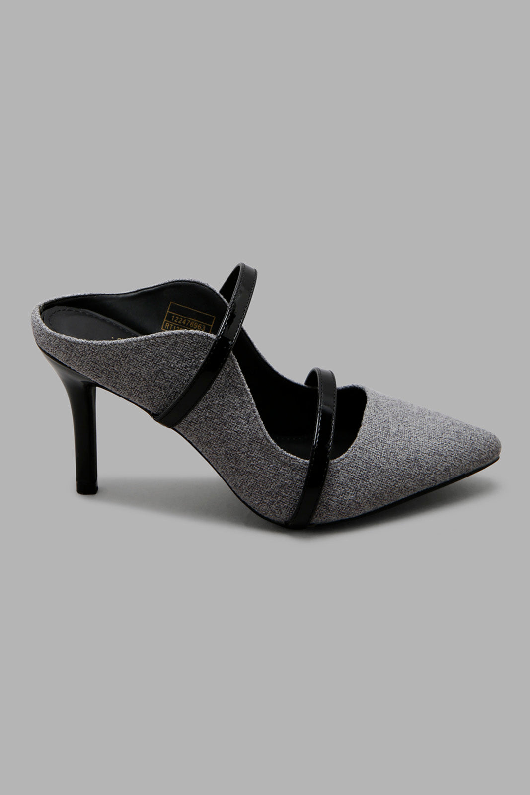 Redtag-Grey-Tweed-Mule-Category:Formal-Shoes,-Colour:Grey,-Deals:New-In,-Filter:Women's-Footwear,-New-In-Women-FOO,-Non-Sale,-Section:Women,-W22A,-Women-Formal-Shoes-Women's-