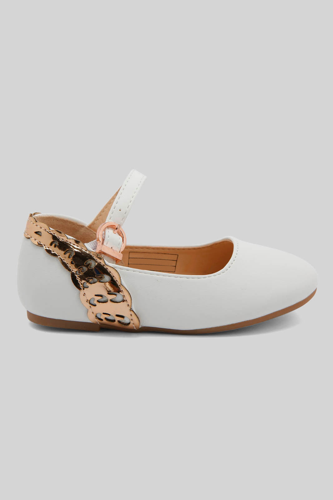 Redtag-White-Velcro-Strap-Ballerina-Category:Shoes,-Colour:White,-Deals:New-In,-Dept:Girls,-Filter:Girls-Footwear-(1-to-3-Yrs),-ING-Shoes,-New-In-ING-FOO,-Non-Sale,-Section:Girls-(0-to-14Yrs),-W22B-Infant-Girls-1 to 3 Years