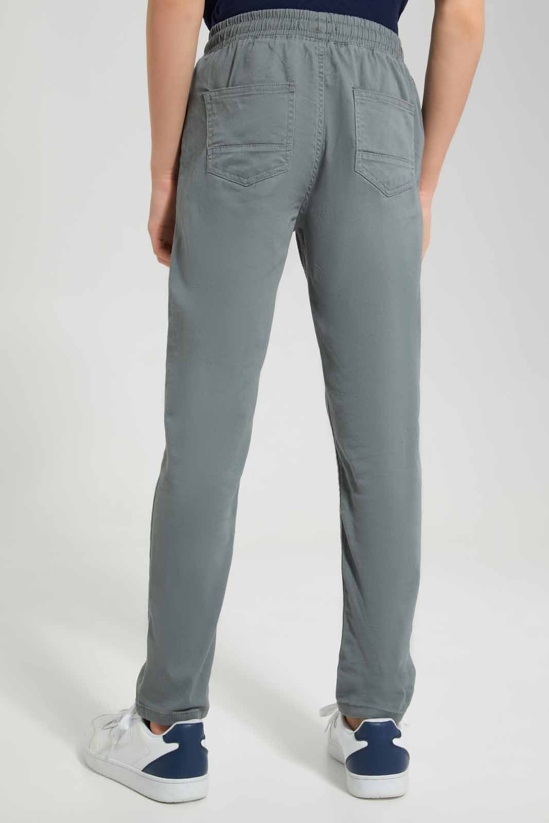 Redtag-Grey-Pullon-Casual-Trouser-BSR-Trousers,-Category:Trousers,-Colour:Grey,-Deals:New-In,-Filter:Senior-Boys-(8-to-14-Yrs),-New-In-BSR-APL,-Non-Sale,-Section:Boys-(0-to-14Yrs),-TBL,-W22O-Senior-Boys-9 to 14 Years