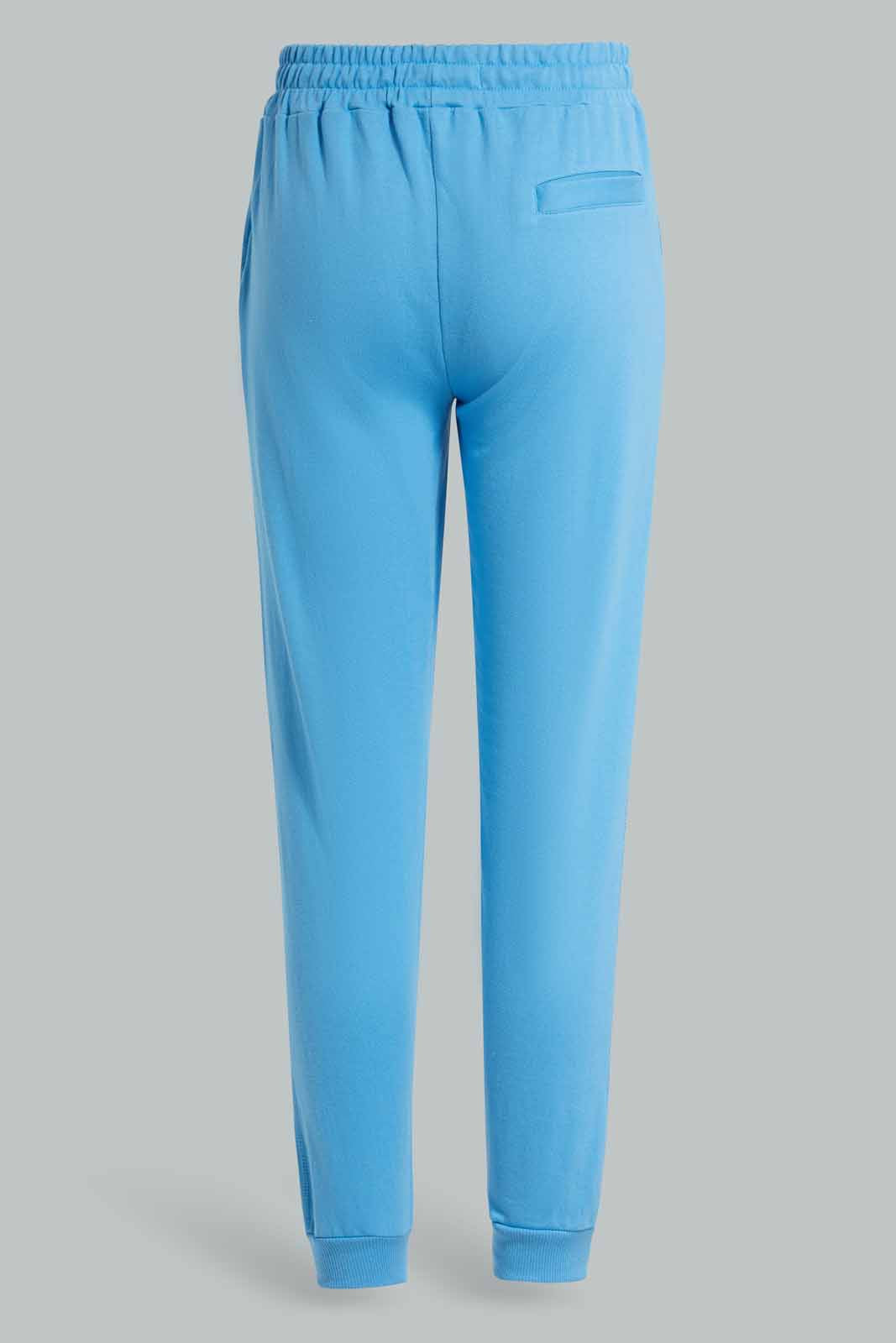 Redtag-Blue-Basic-Track-Pants-Category:Joggers,-Colour:Blue,-Deals:New-In,-Filter:Senior-Girls-(8-to-14-Yrs),-GSR-Joggers,-New-In-GSR-APL,-Non-Sale,-Section:Girls-(0-to-14Yrs),-TBL,-W22O-Senior-Girls-9 to 14 Years