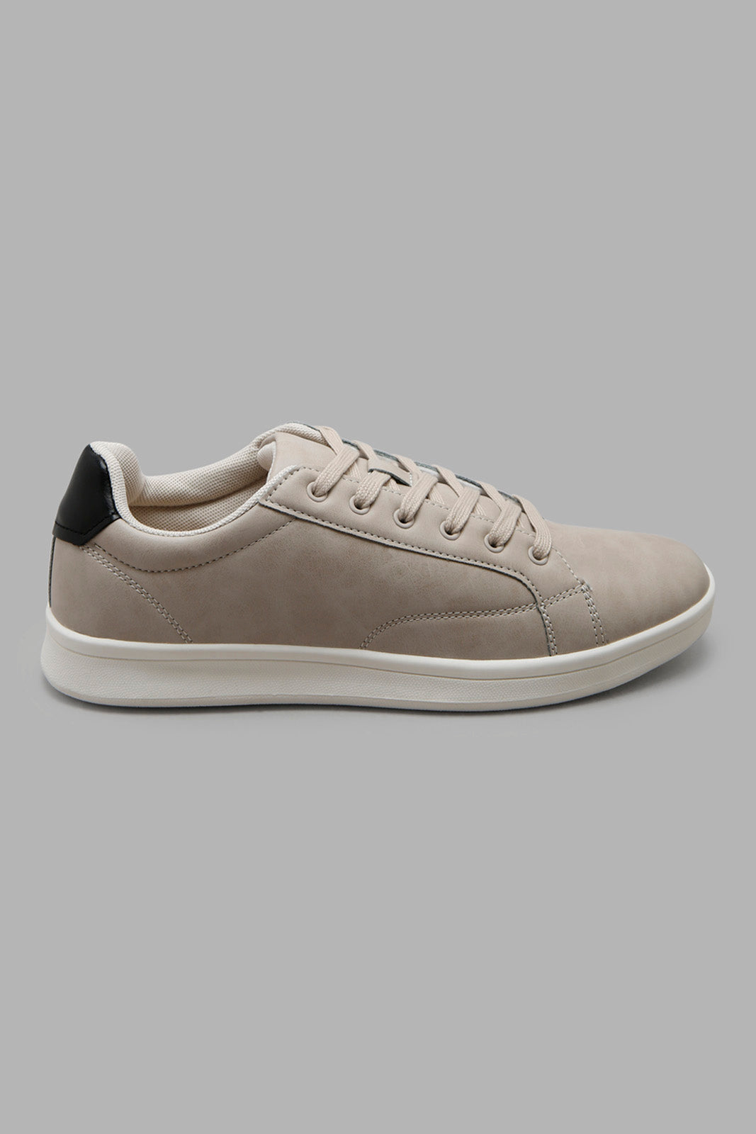 Redtag-Beige-Lace-Up-Sneaker-Category:Shoes,-Colour:Beige,-Deals:New-In,-Filter:Men's-Footwear,-Men-Shoes,-New-In-Men-FOO,-Non-Sale,-Section:Men,-W22B-Men's-