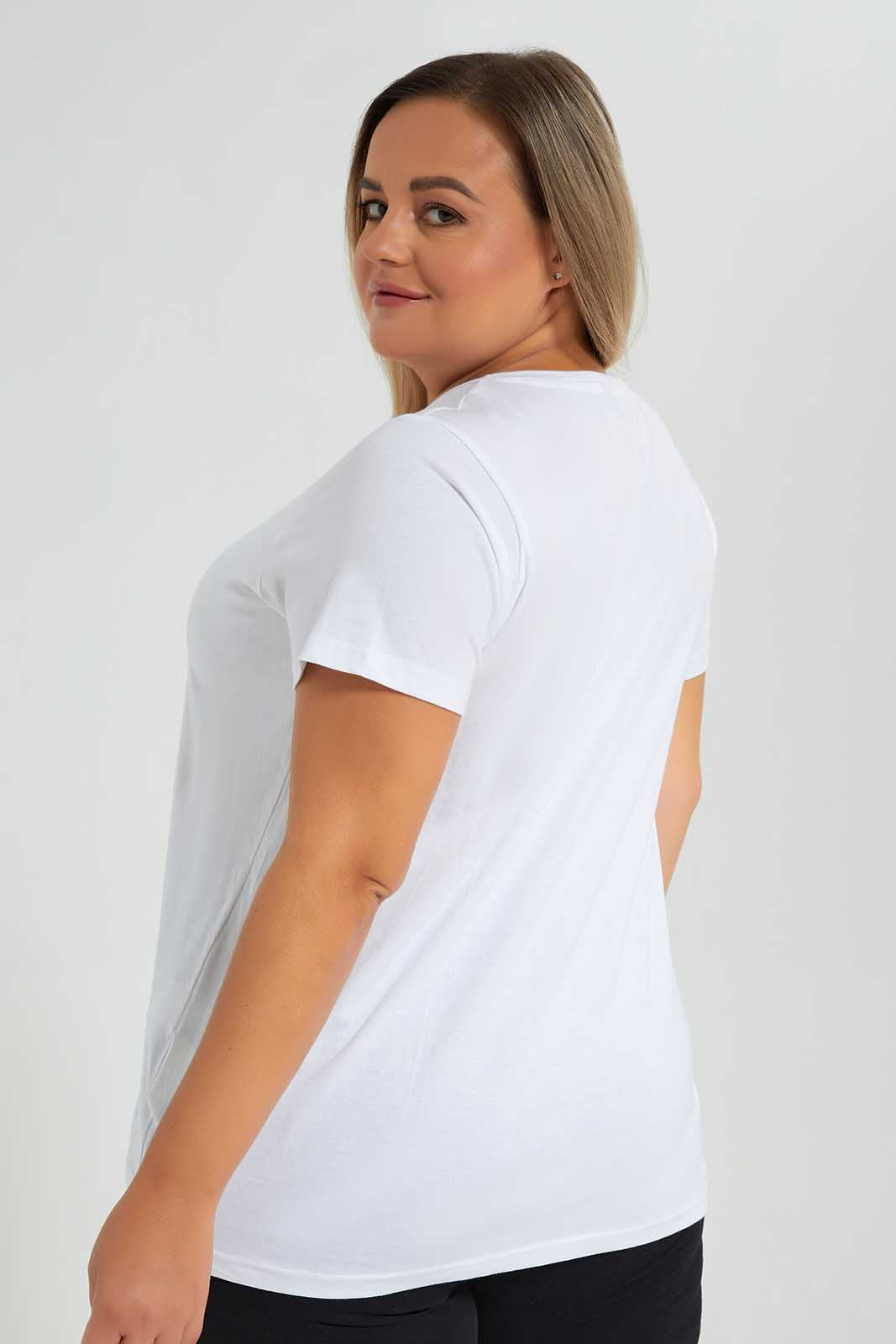 Redtag-White-Graphic-Tee-Category:T-Shirts,-Colour:White,-Deals:New-In,-Filter:Plus-Size,-LDP-T-Shirts,-New-In-LDP-APL,-Non-Sale,-Section:Women,-TBL,-W22O-Women's-