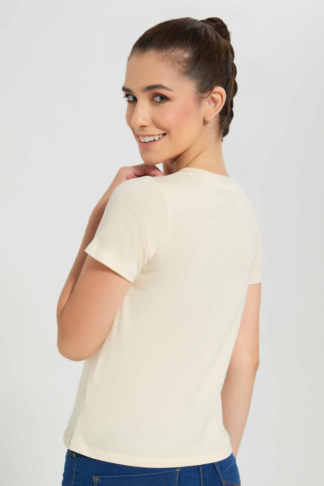 Redtag-Dusty-Pink-Creative-Printed-T-Shirt-Category:T-Shirts,-Colour:Apricot,-Deals:New-In,-Filter:Women's-Clothing,-New-In-Women-APL,-Non-Sale,-Section:Women,-TBL,-W22O,-Women-T-Shirts-Women's-