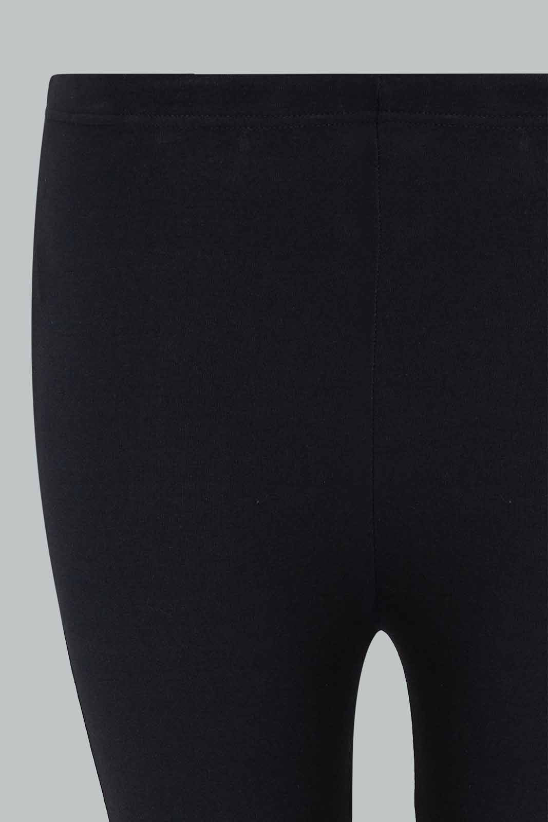 Redtag-Black-Pack-Of-2-Leggings---Crop-X-Long-Category:Joggers,-Colour:Black,-Deals:New-In,-Filter:Plus-Size,-LDP-Joggers,-New-In-LDP-APL,-Non-Sale,-Section:Women,-W22O-Women's-